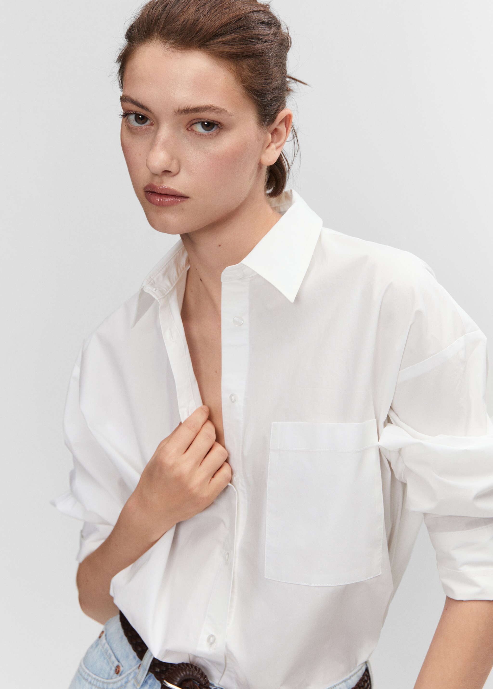 Regular-fit cotton shirt - Details of the article 1