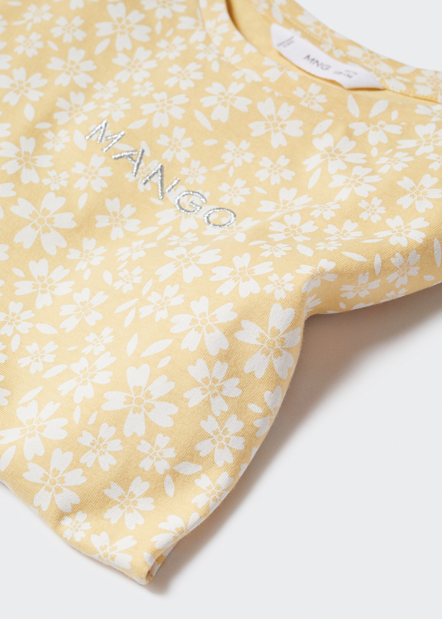 Gemustertes T-Shirt mit gesticktem Logo - Detail des Artikels 8
