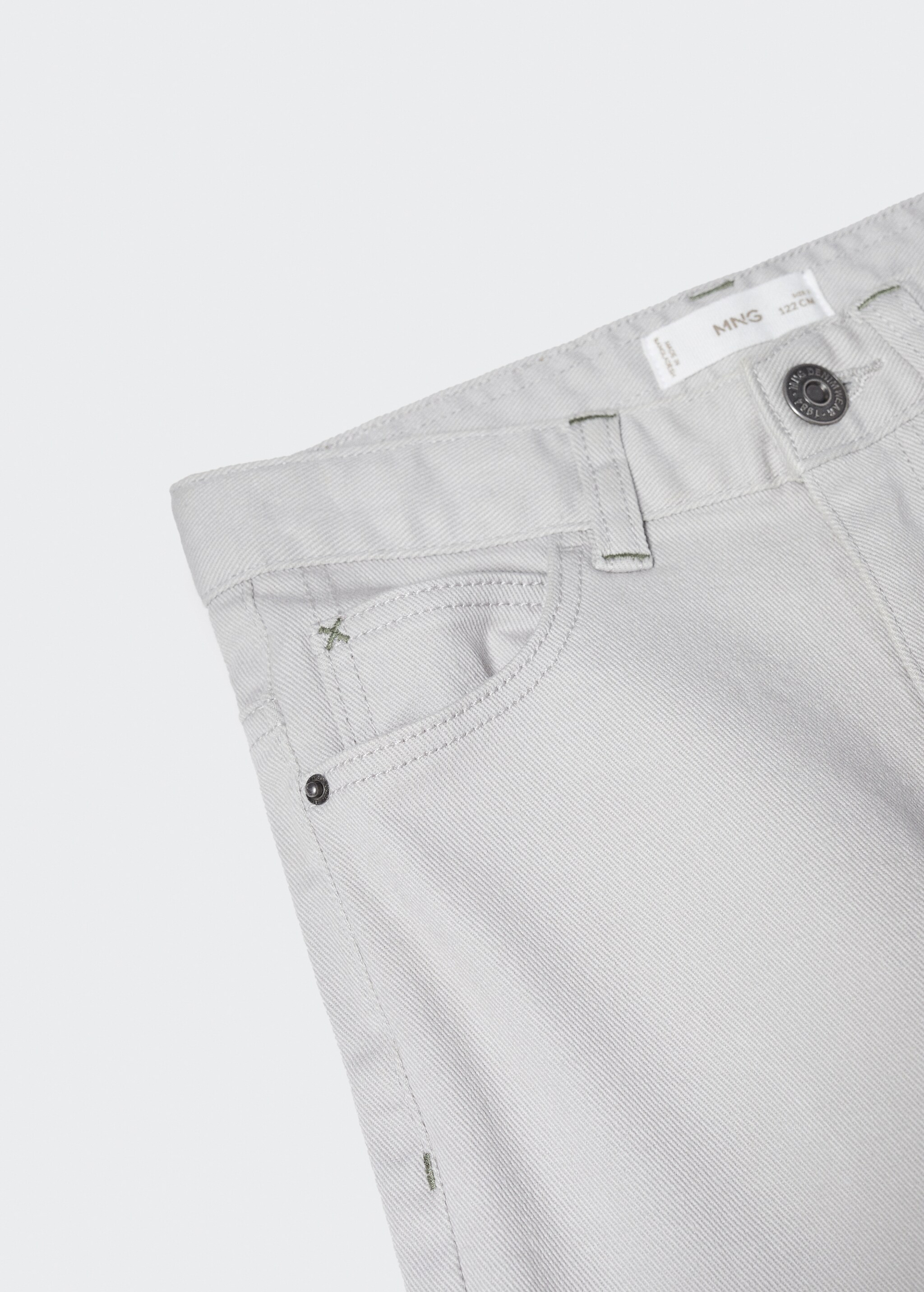 Straight flannel trousers - Details of the article 0