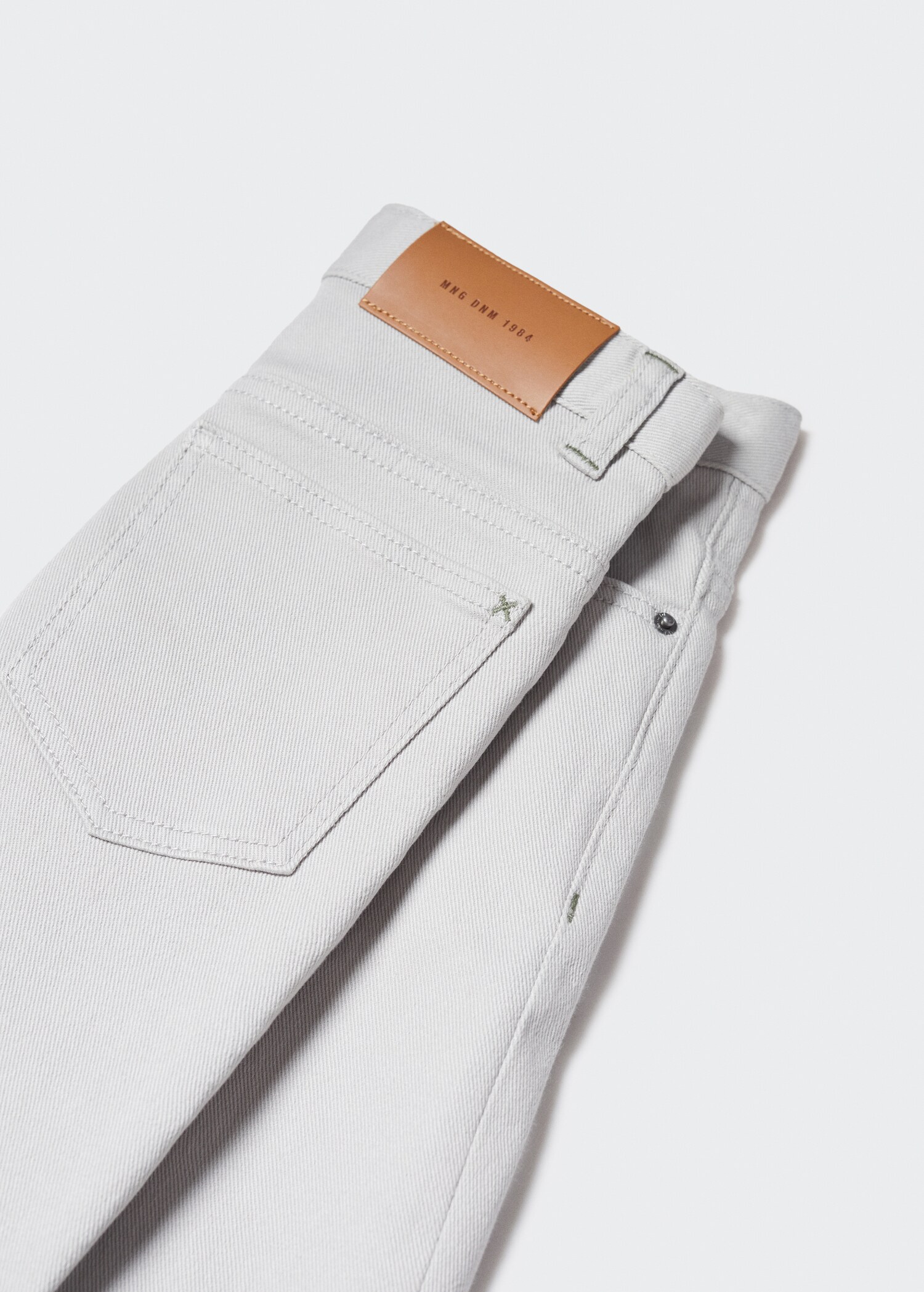 Straight flannel pants - Details of the article 8