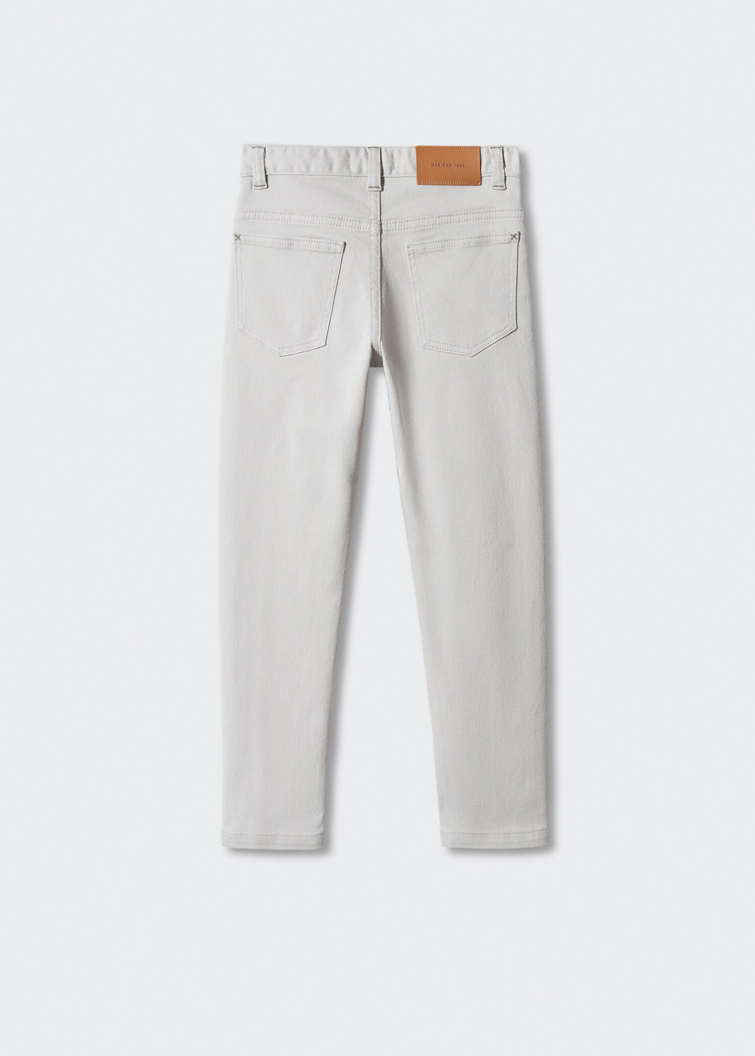 Straight flannel pants - Reverse of the article