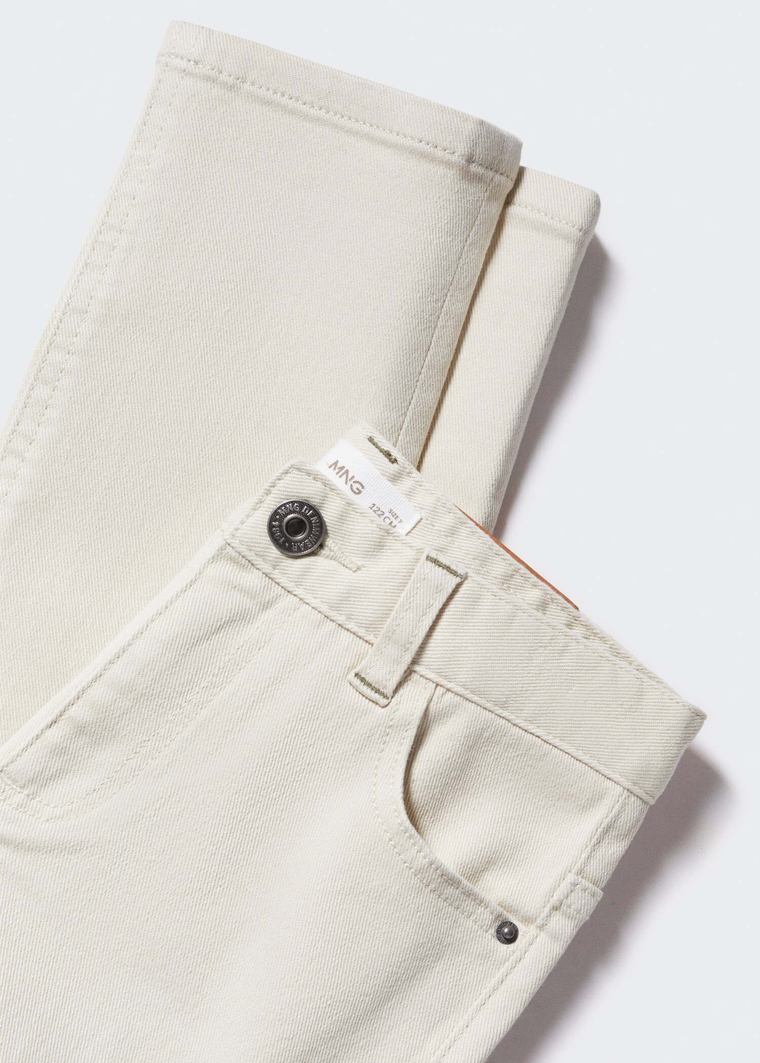 Straight flannel pants - Details of the article 8