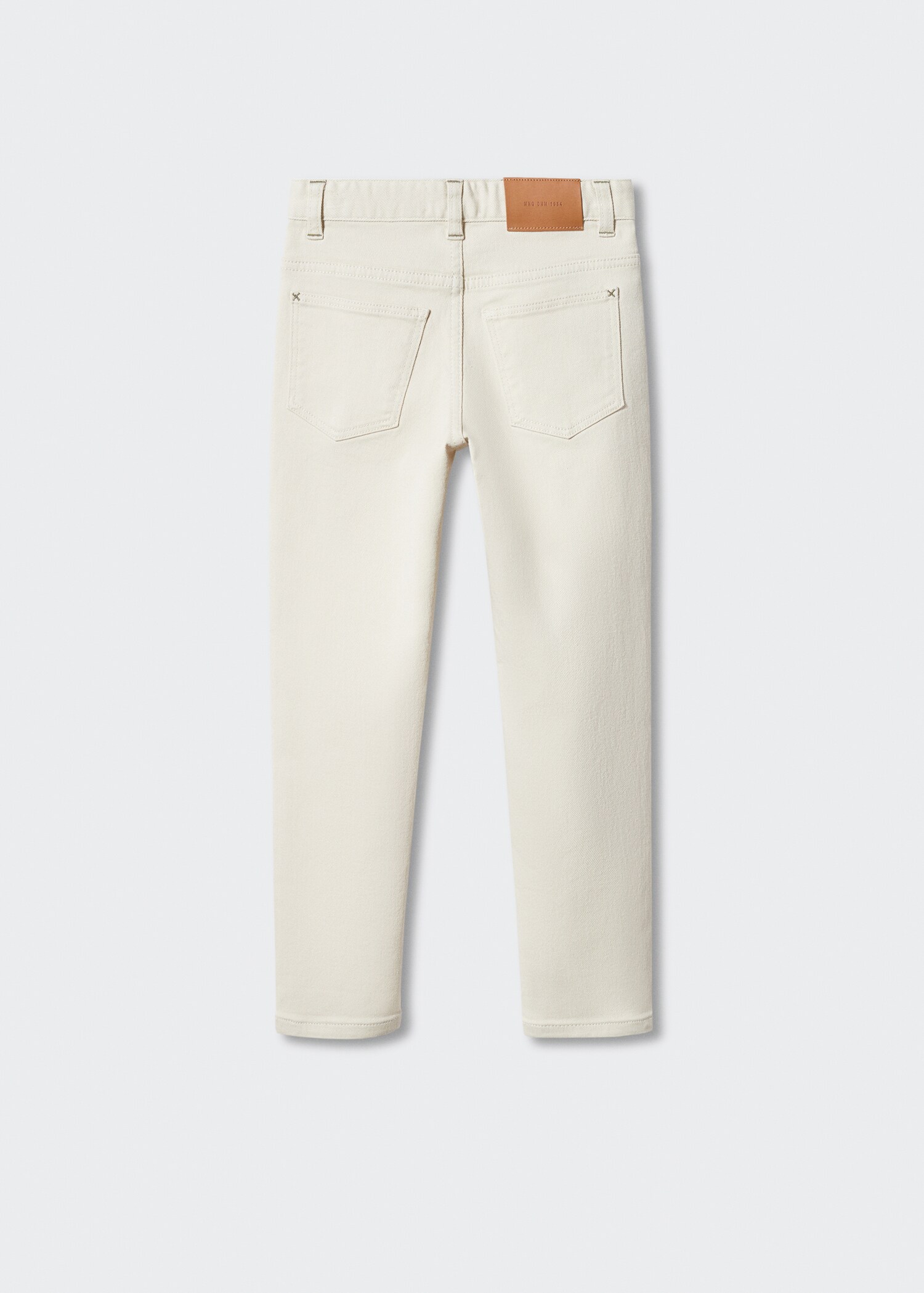 Straight flannel pants - Reverse of the article