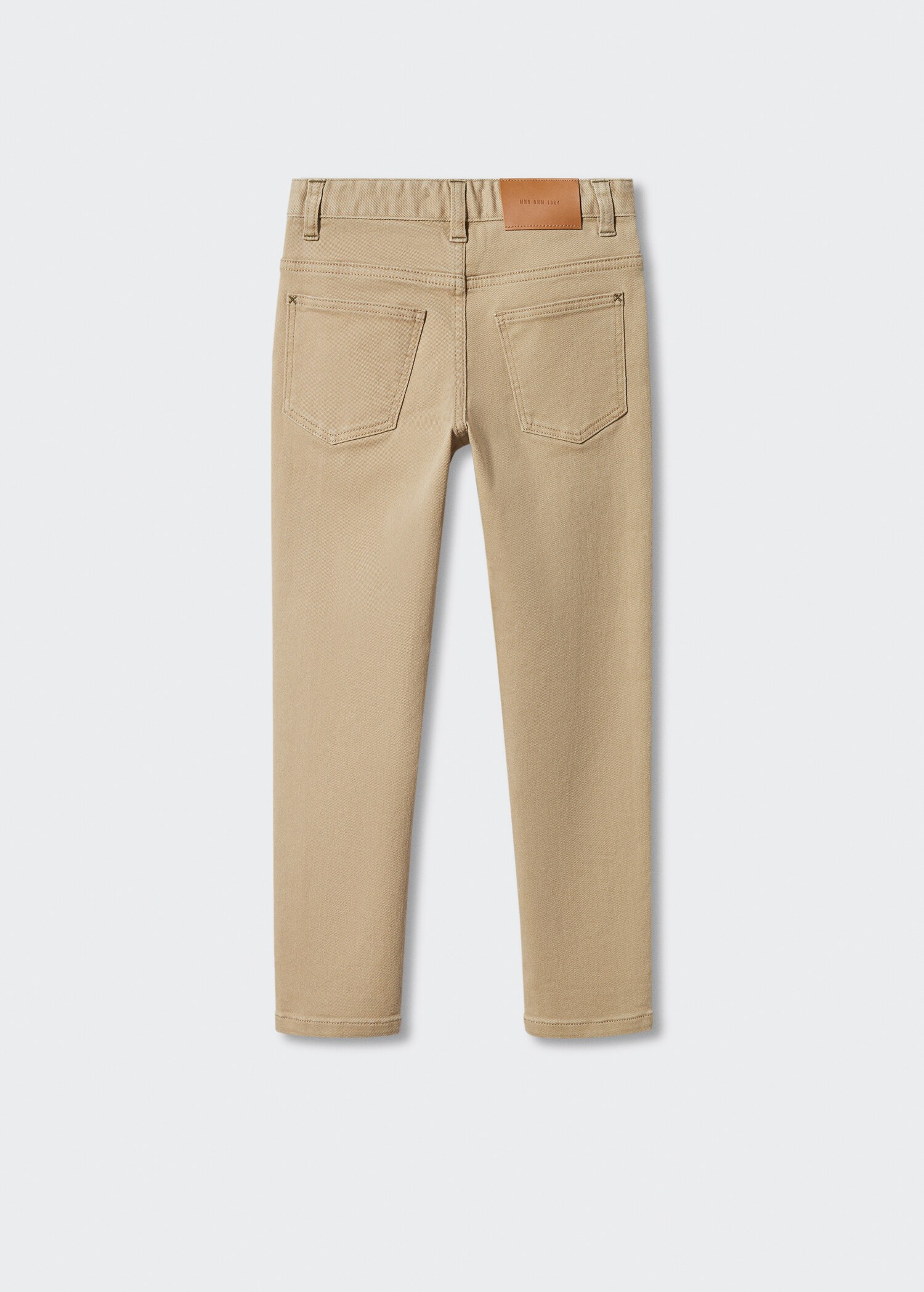 Straight flannel pants - Reverse of the article