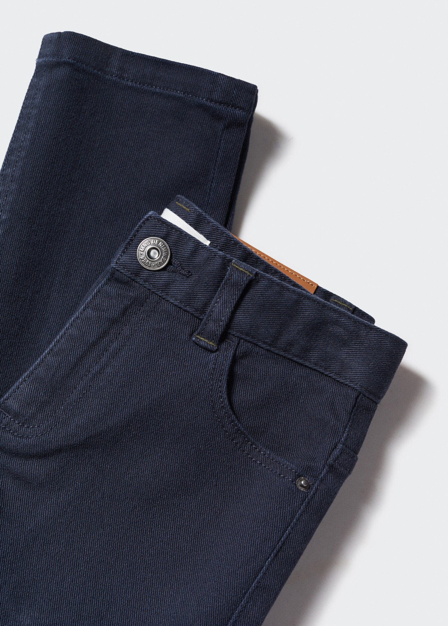 Straight flannel pants - Details of the article 8