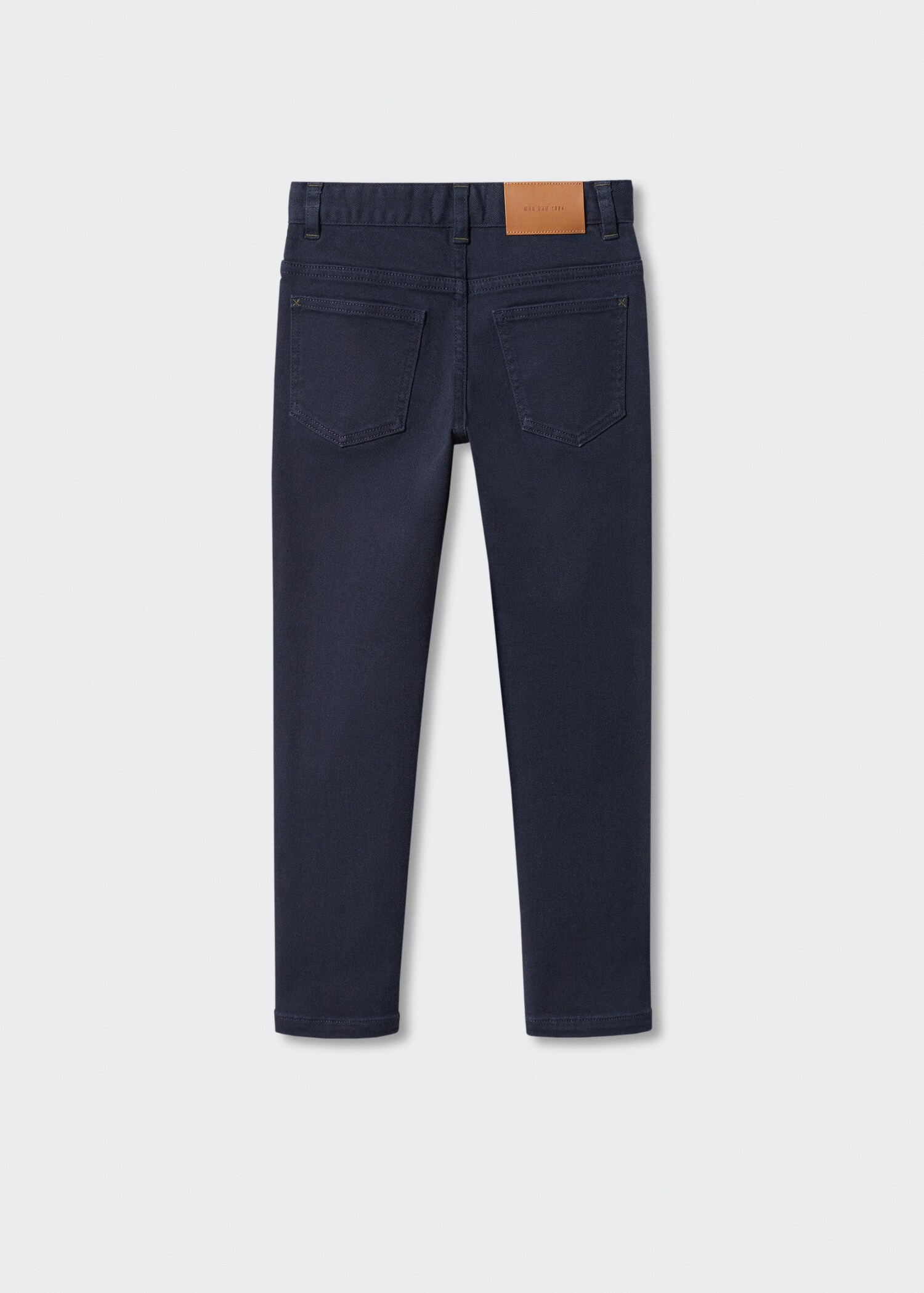 Straight flannel pants - Reverse of the article