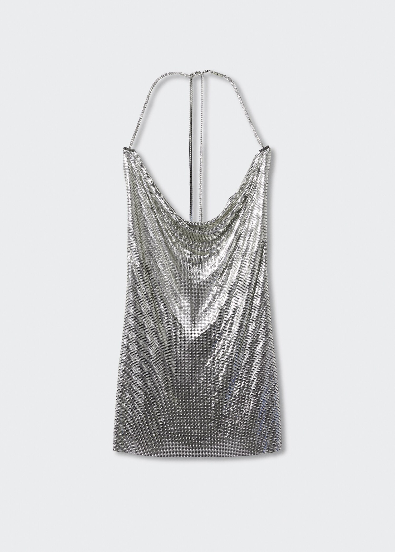 Metallic mesh mini-dress - Article without model