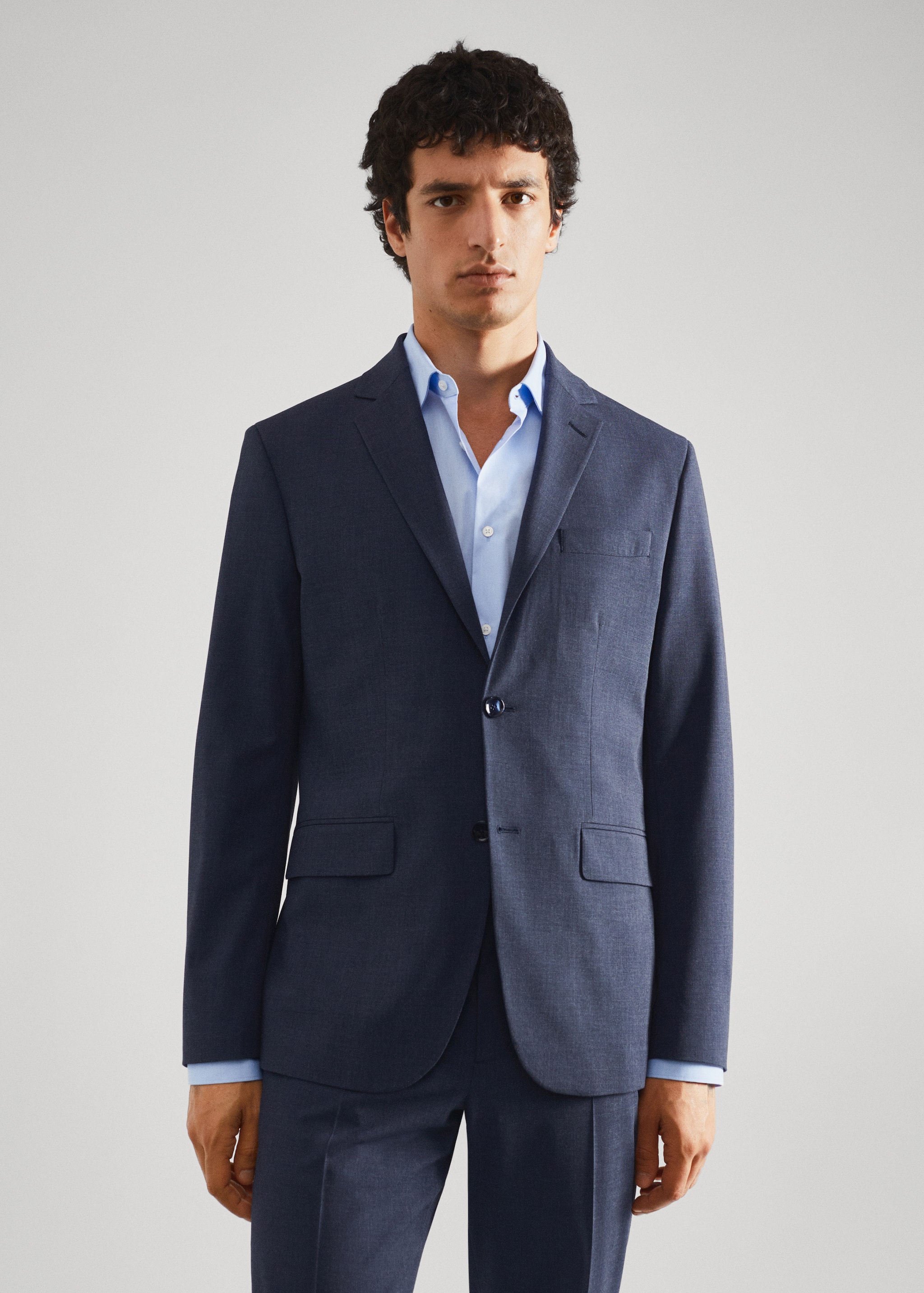 Slim-fit suit jacket  - Medium plane