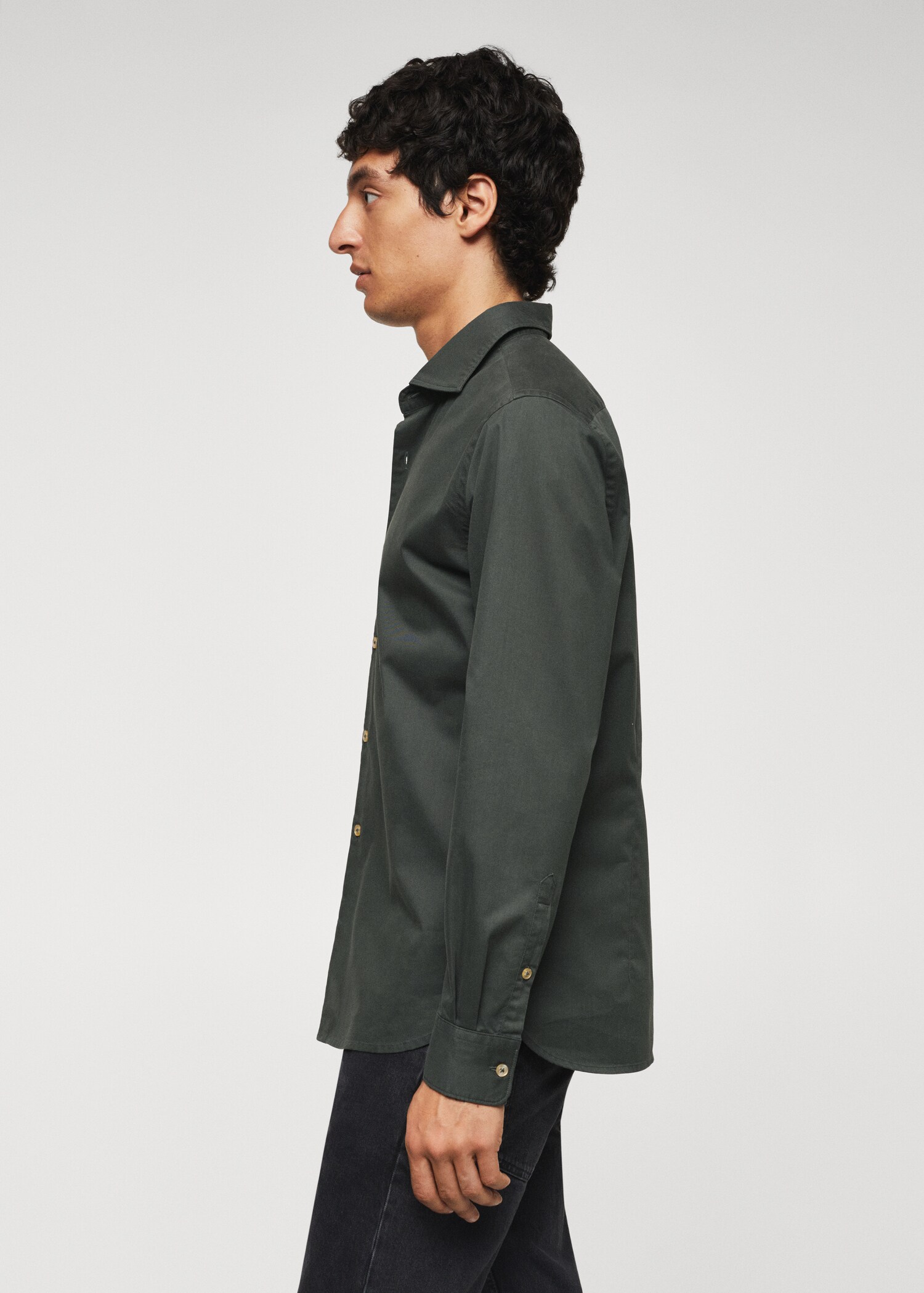Slim fit cotton shirt - Details of the article 6