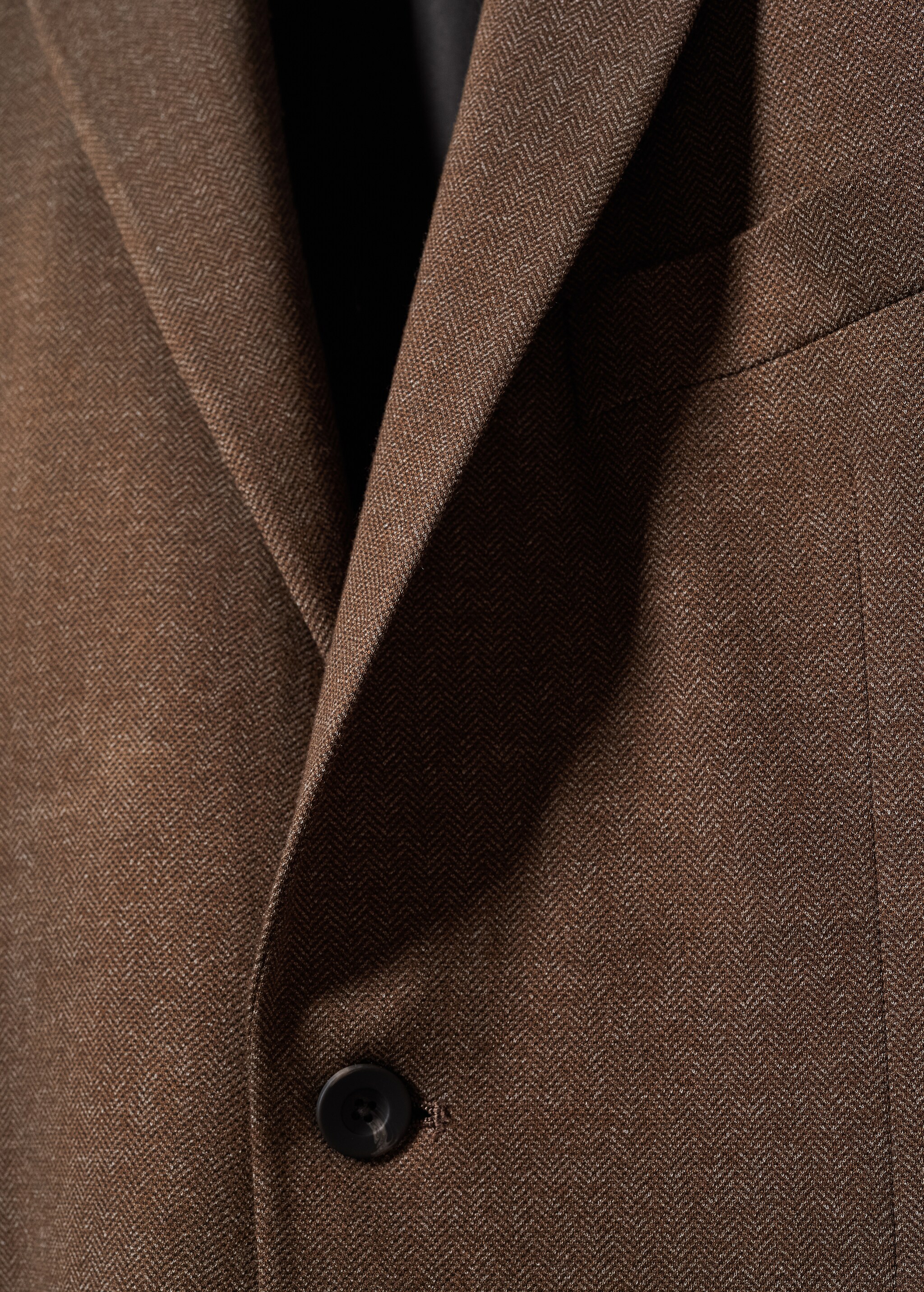 Herringbone slim-fit jacket - Details of the article 8