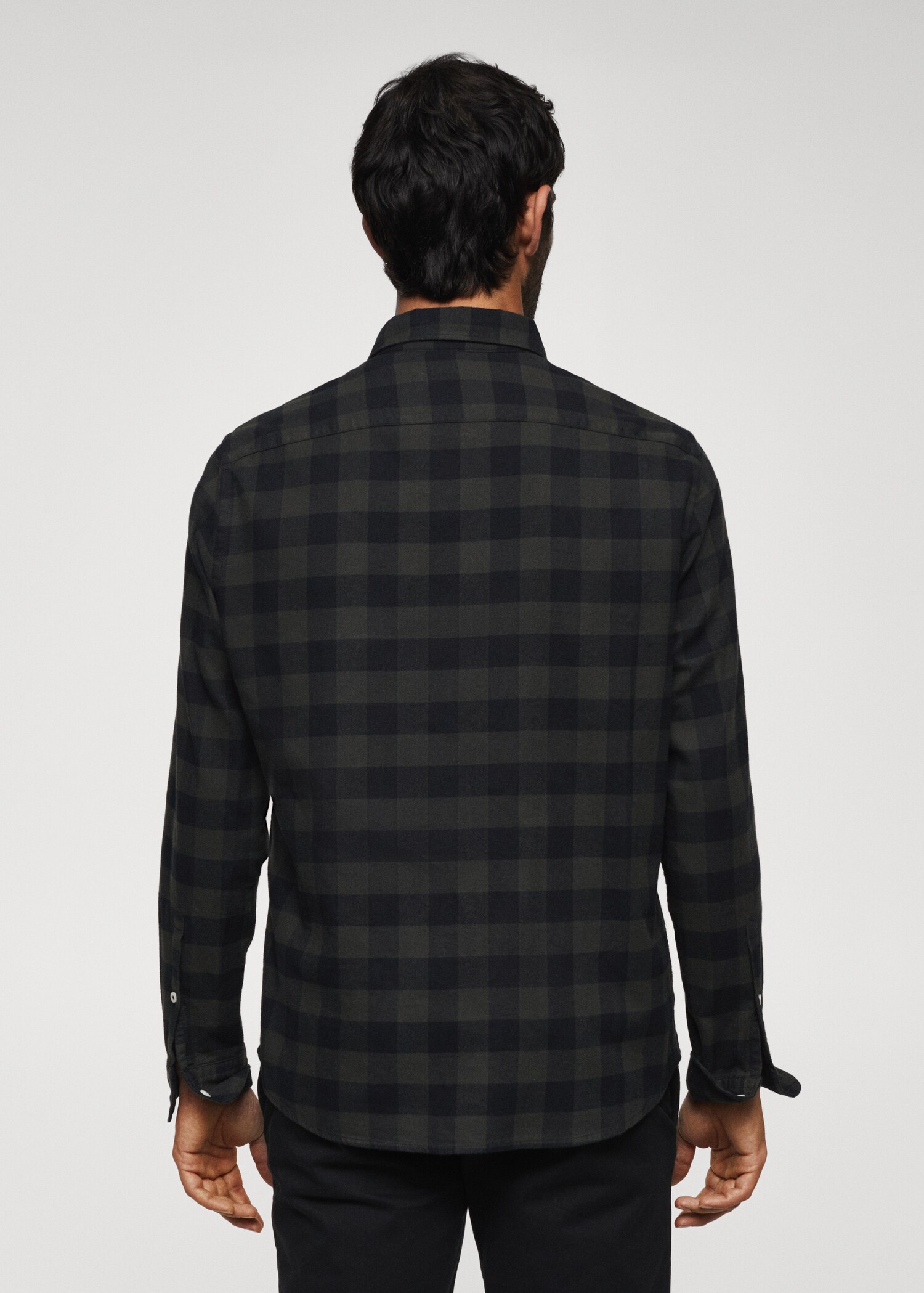 Camisa franela cuadros - Reverso del artículo