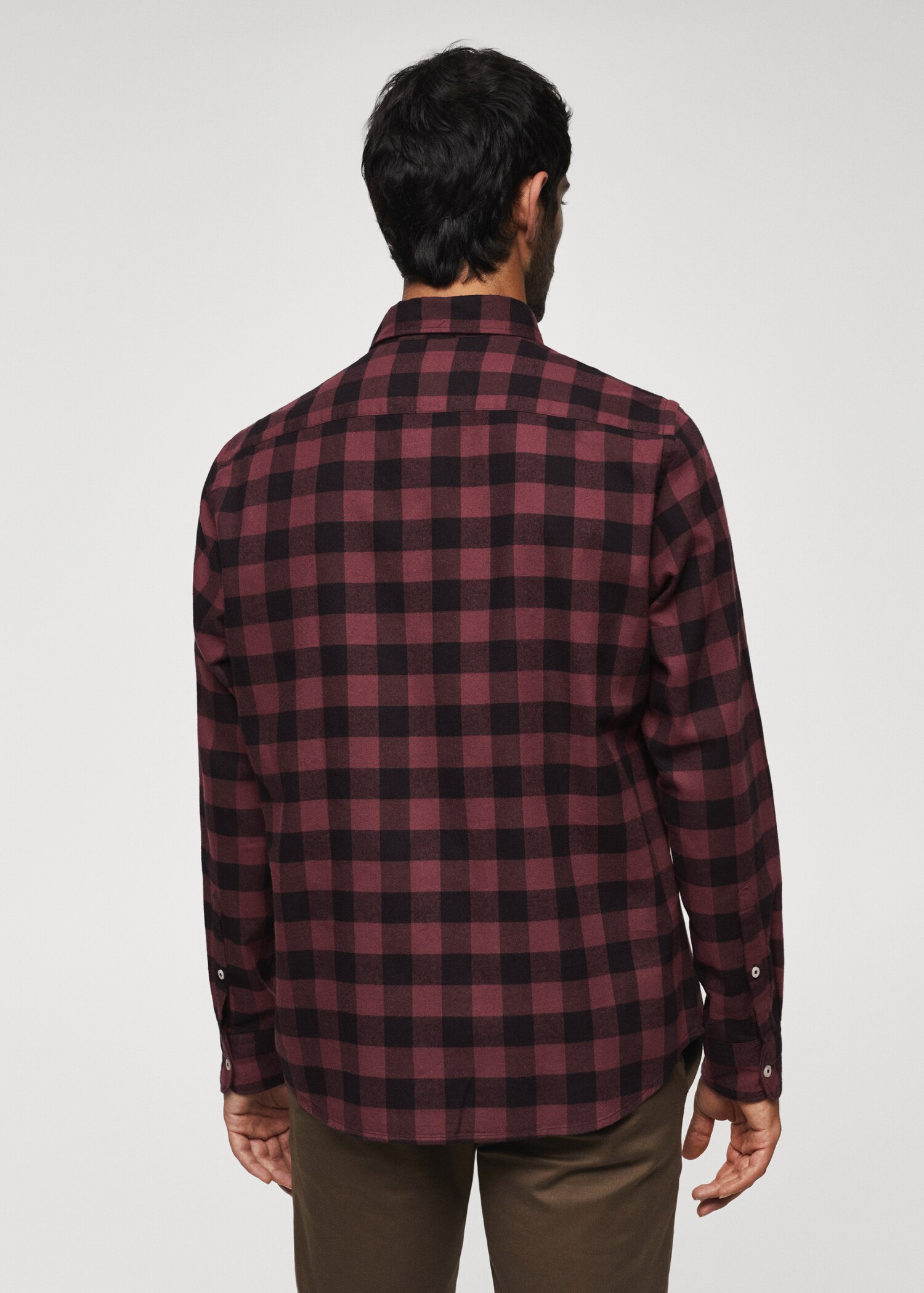 Camisa franela cuadros - Reverso del artículo
