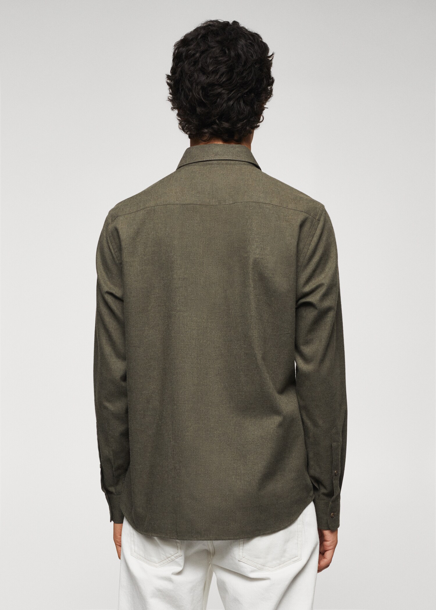 Slim Fit-Hemd aus Baumwolle - Rückseite des Artikels