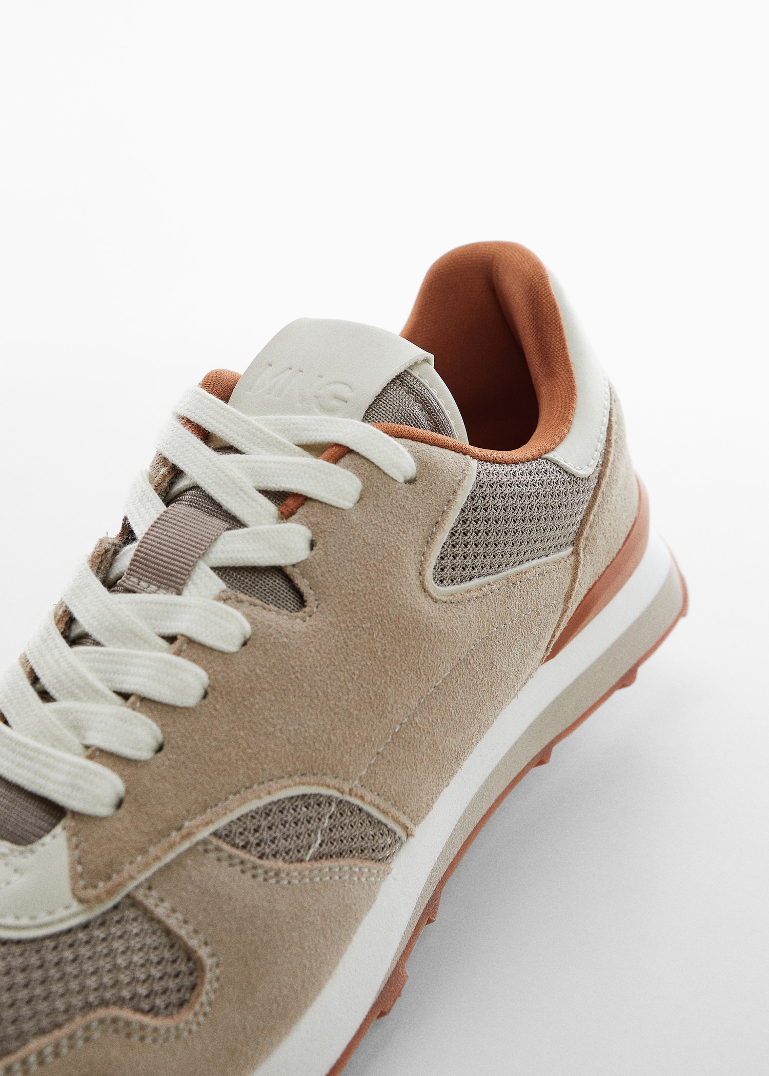 Combined leather sneakers - Details of the article 2