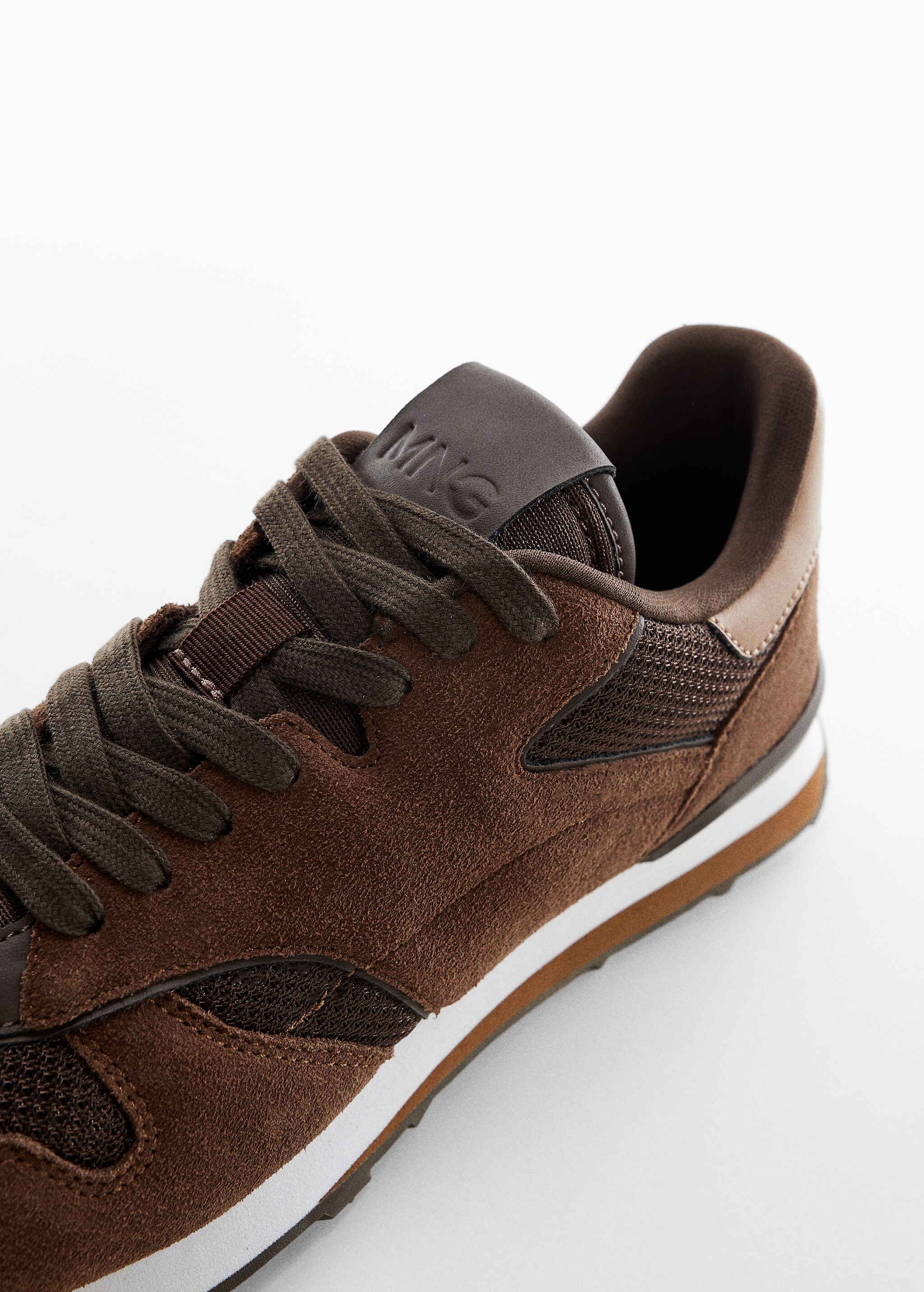 Combined leather sneakers - Details of the article 2