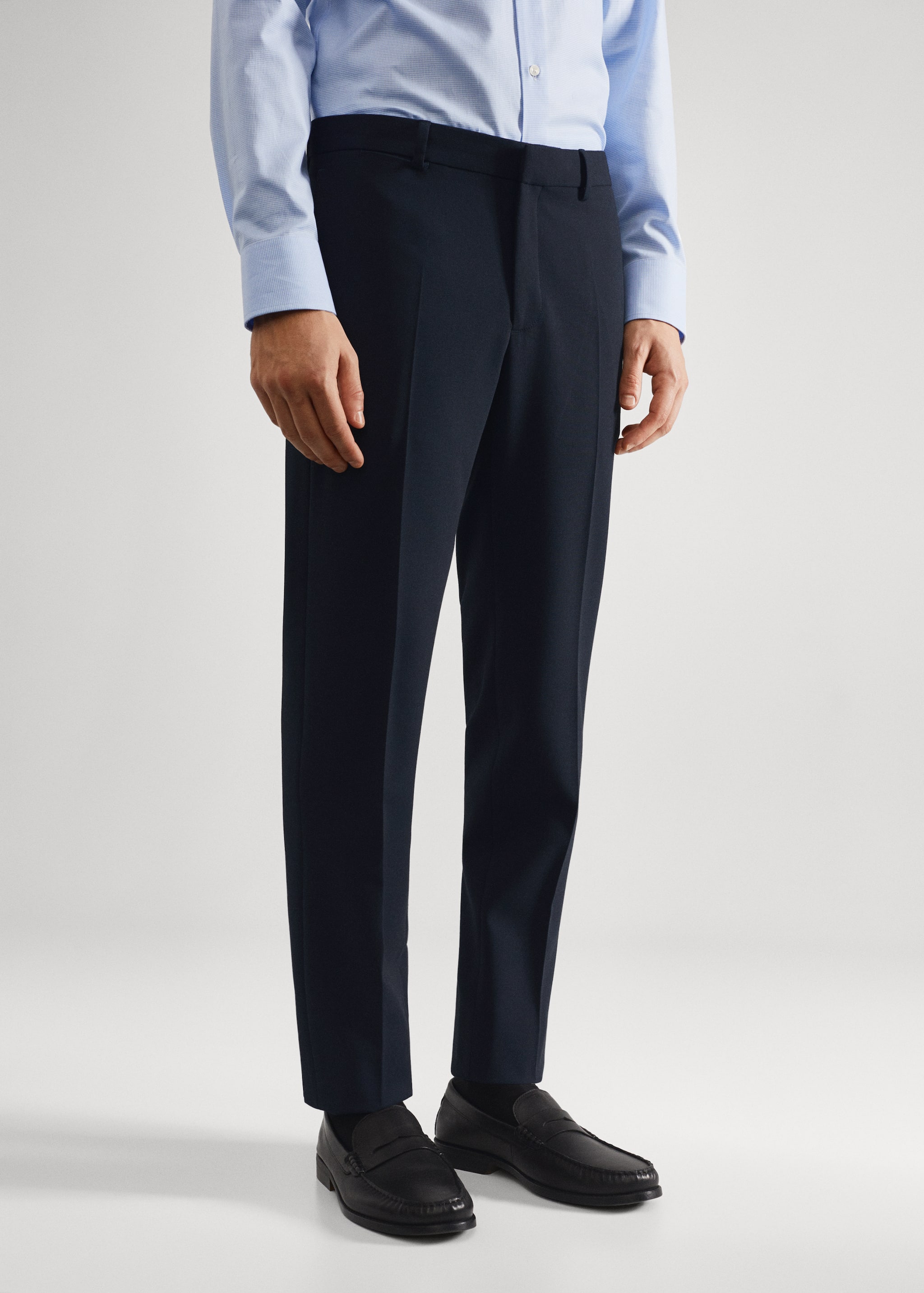 Super slim fit suit pants - Medium plane