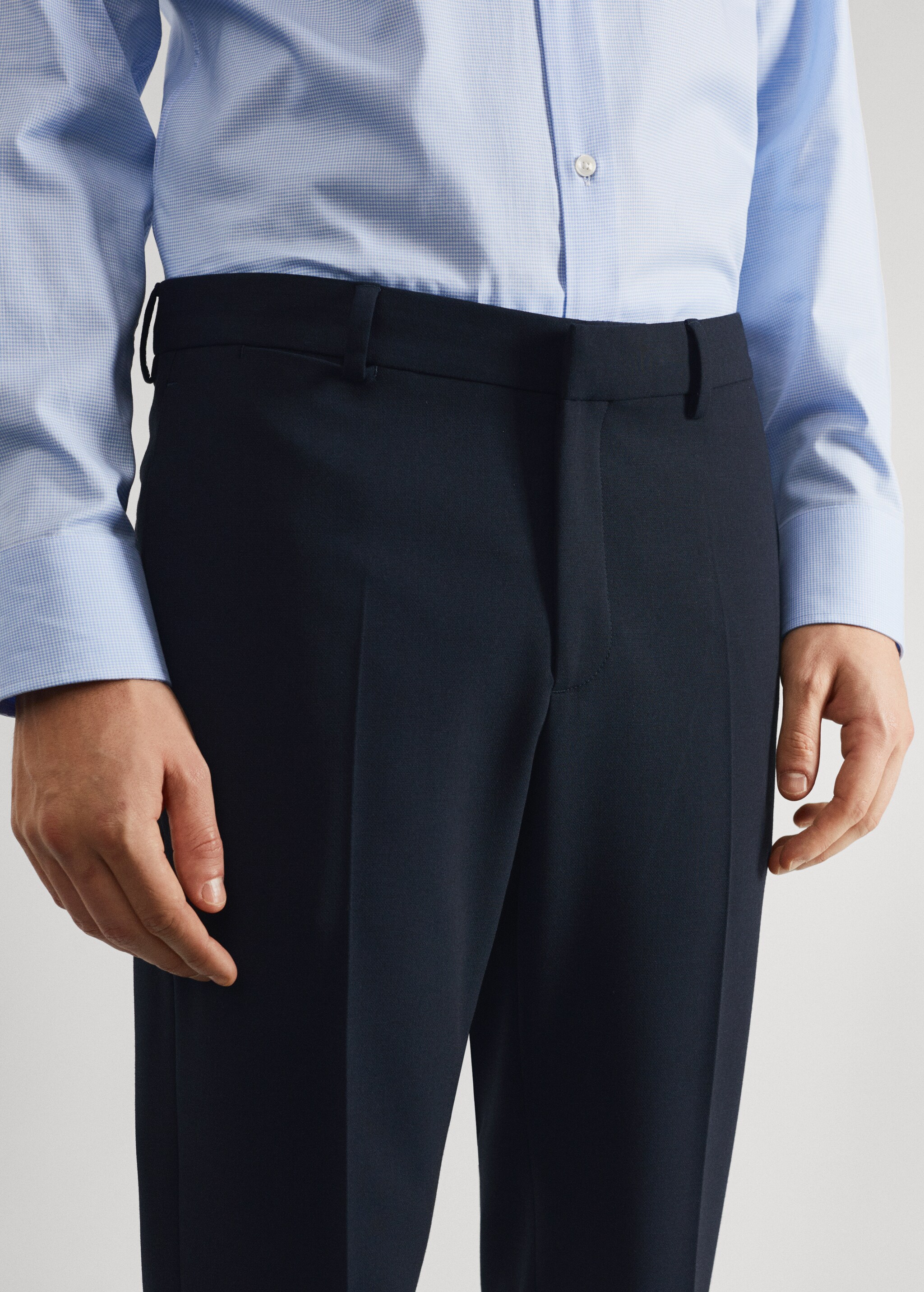 Pantalons vestir súper slim fit - Detall de l'article 1