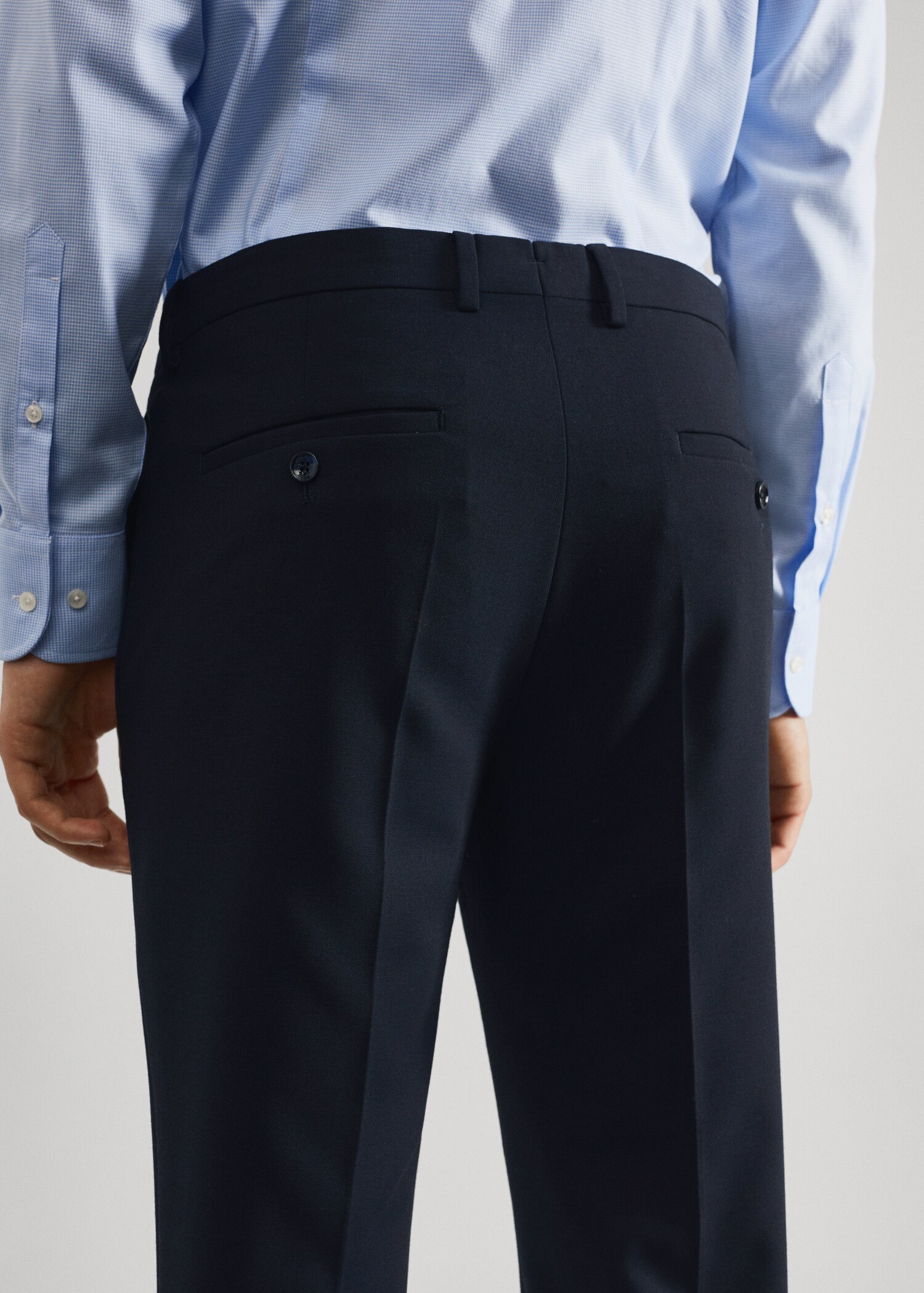 Super slim fit suit trousers - Details of the article 6