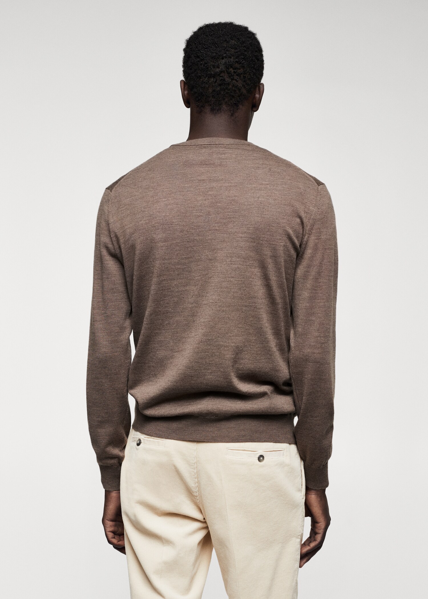 Merino wool washable sweater - Reverse of the article