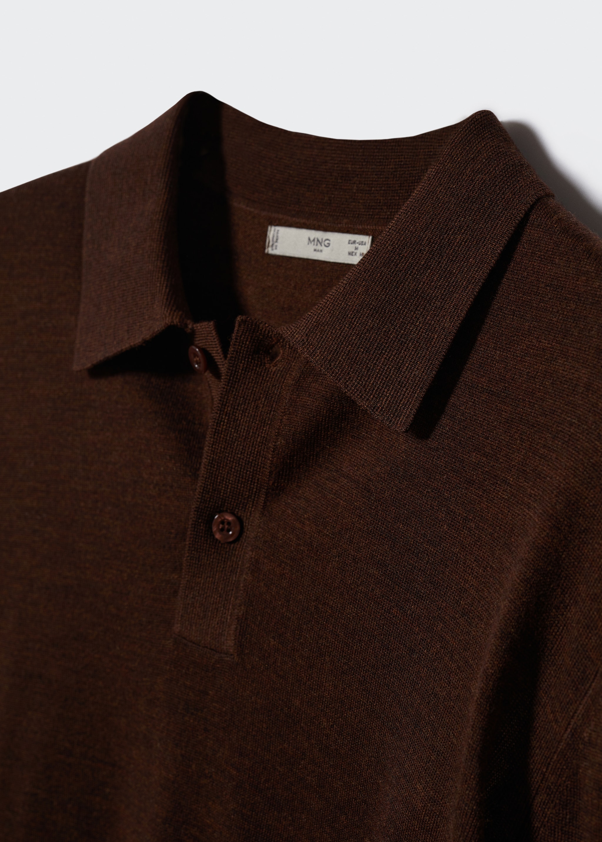 100% wool polo - Details of the article 8