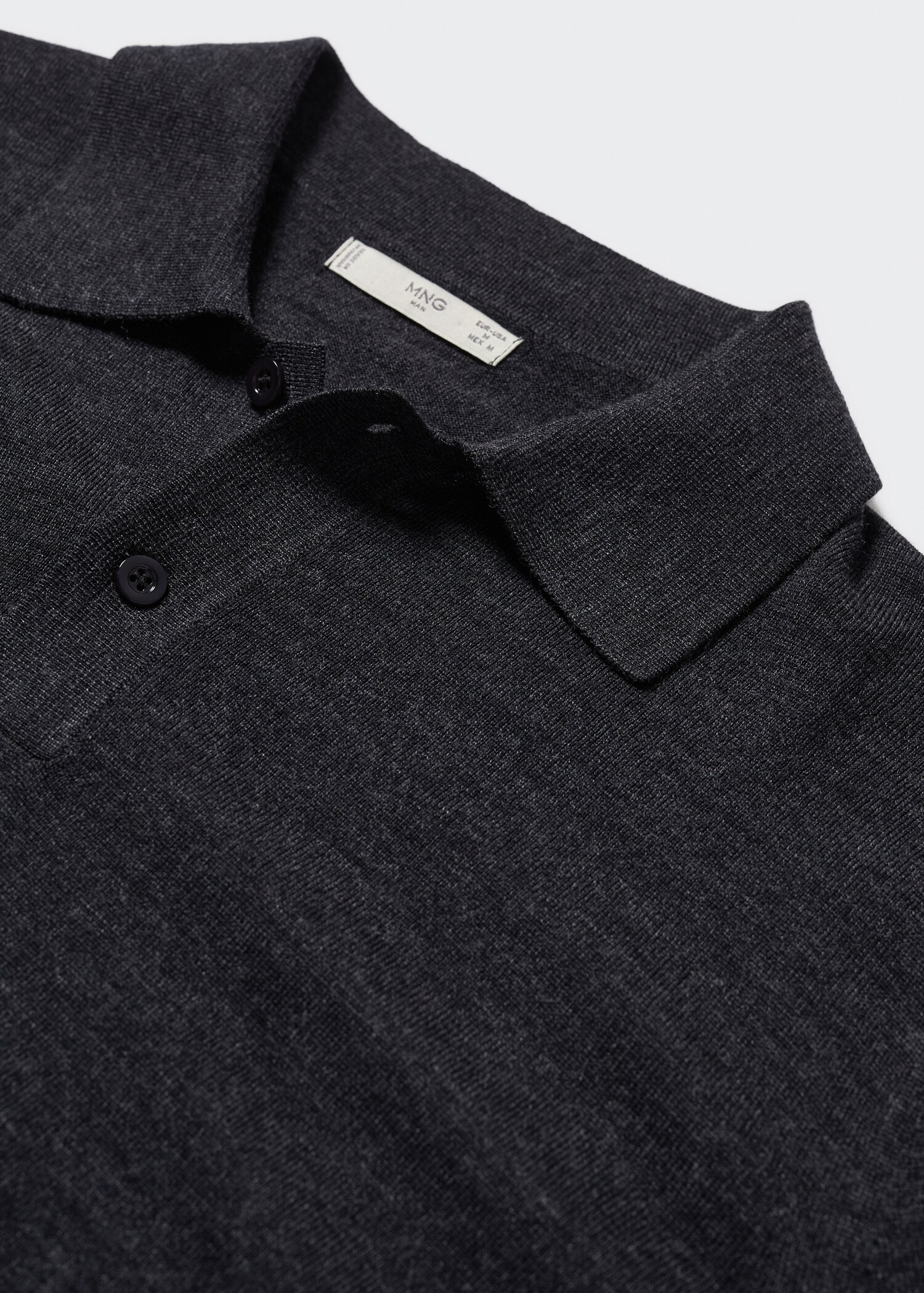 100% wool polo - Details of the article 8