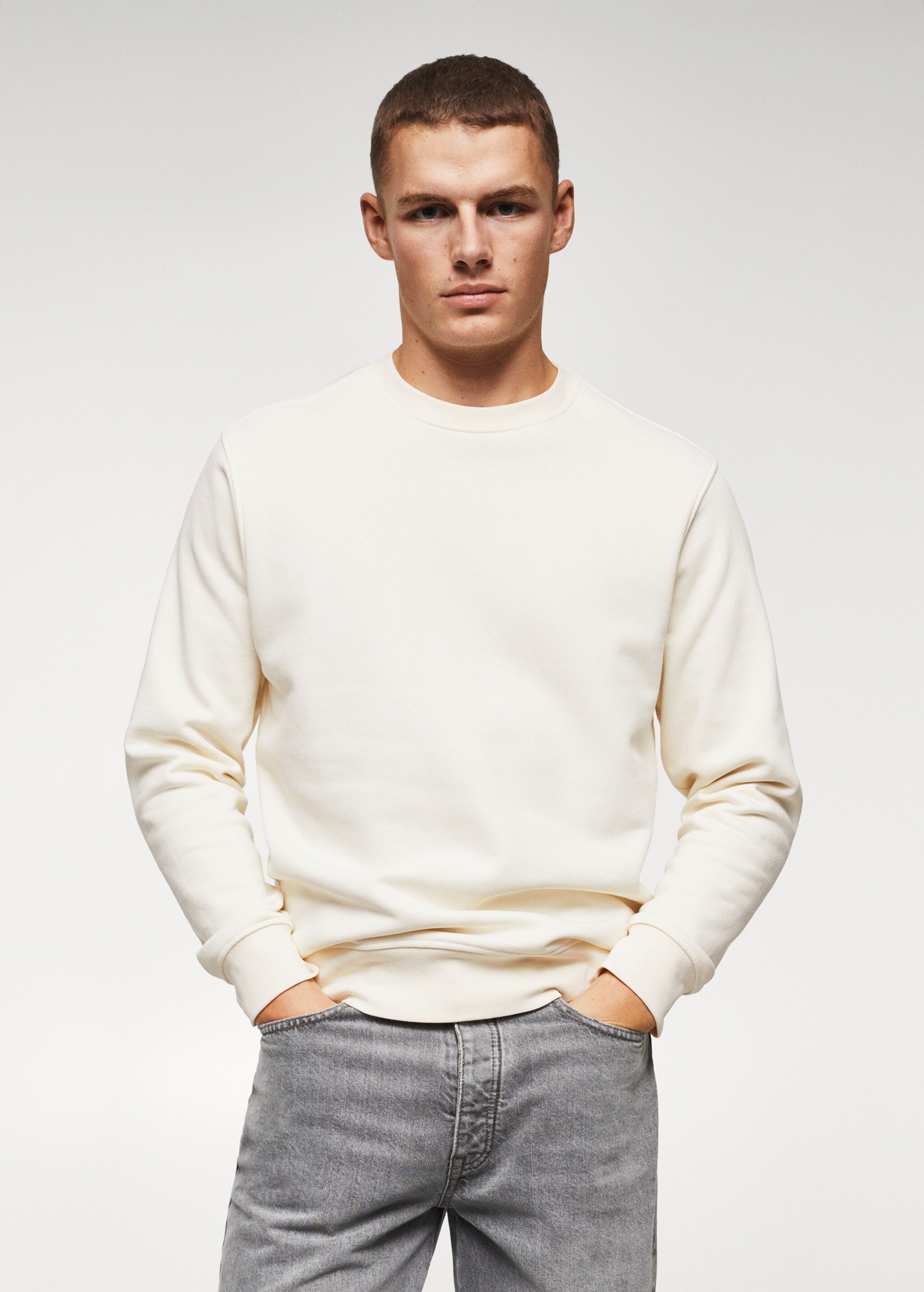 Plush cotton sweatshirt - Medium plane