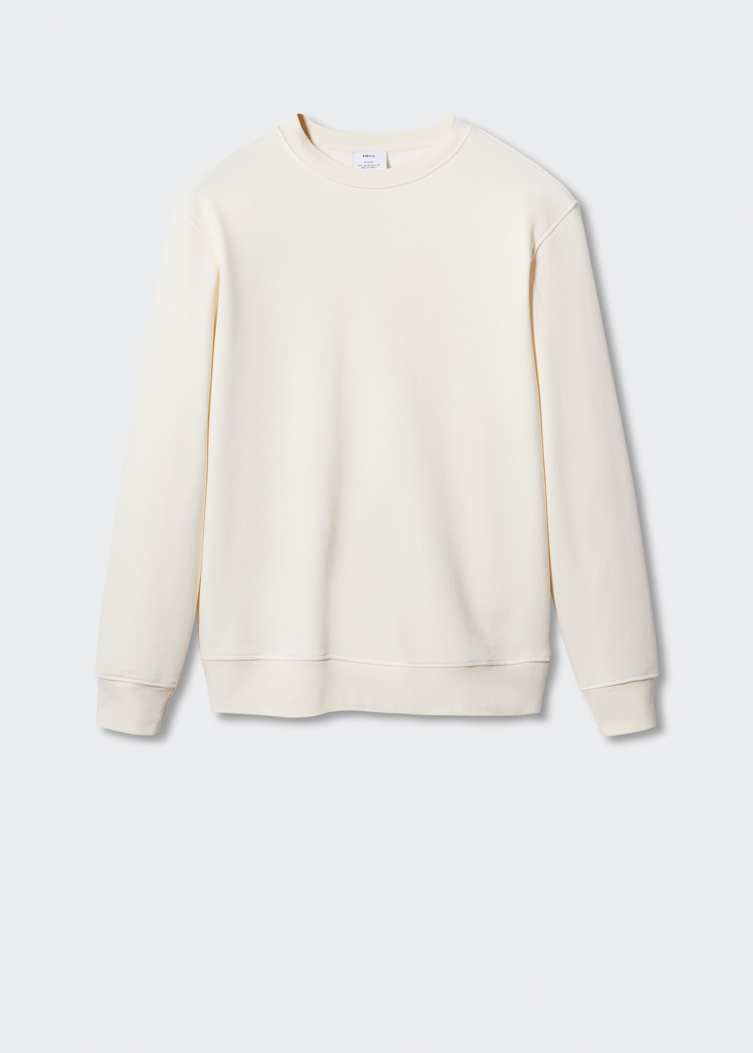 Plush cotton sweatshirt - Article without model