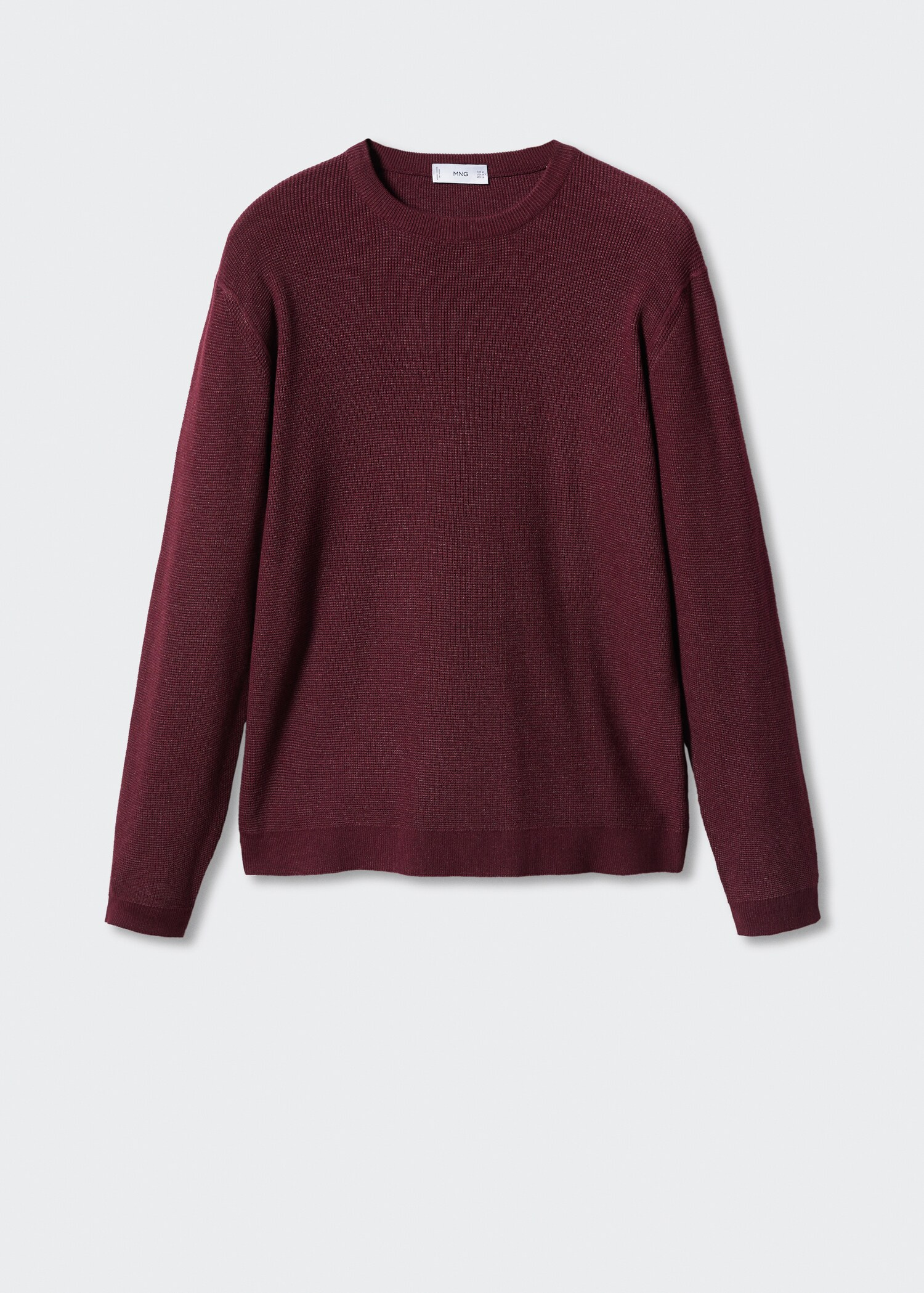 Structured cotton sweater - Article without model