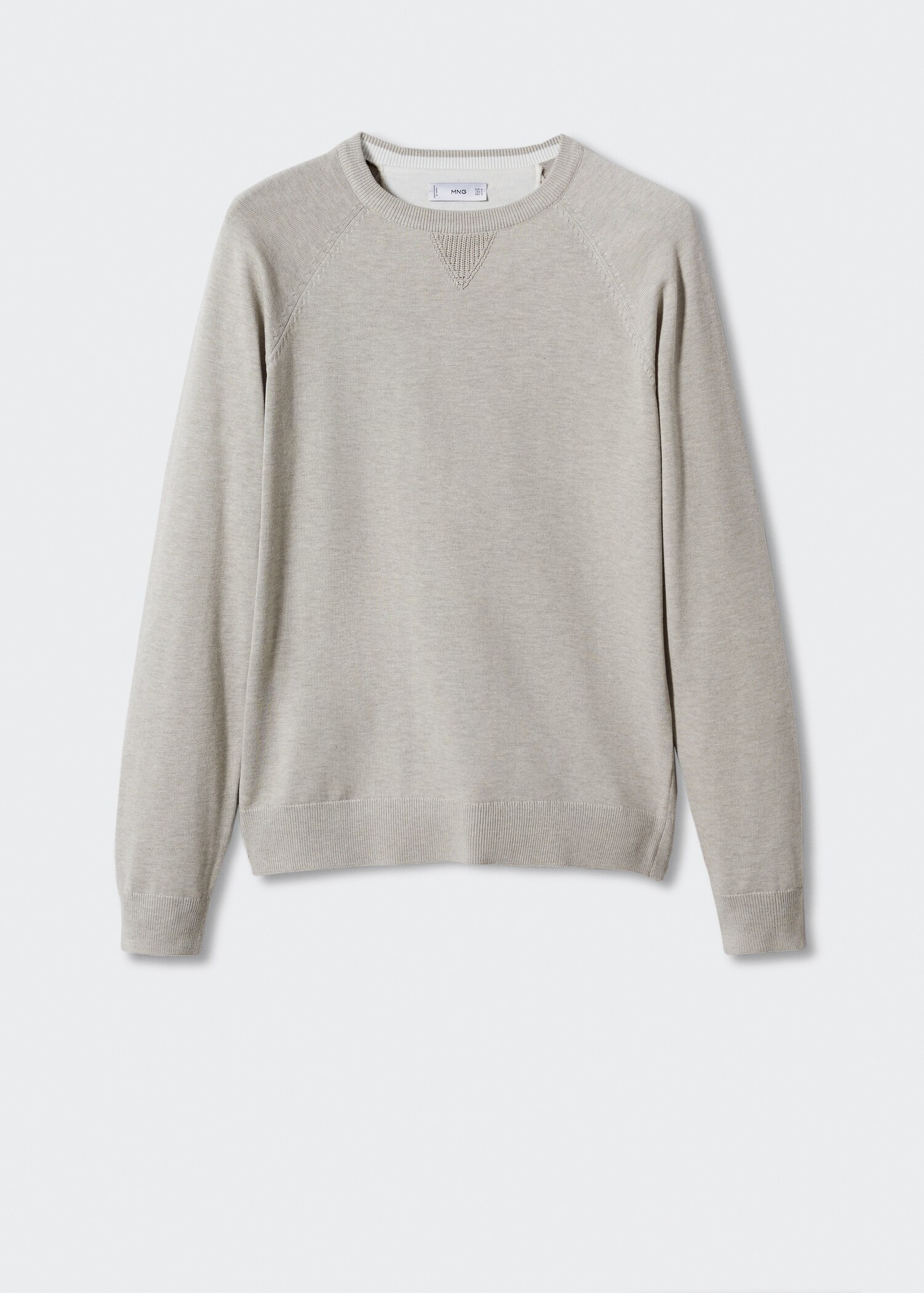 Fine-knit cotton sweater - Article without model