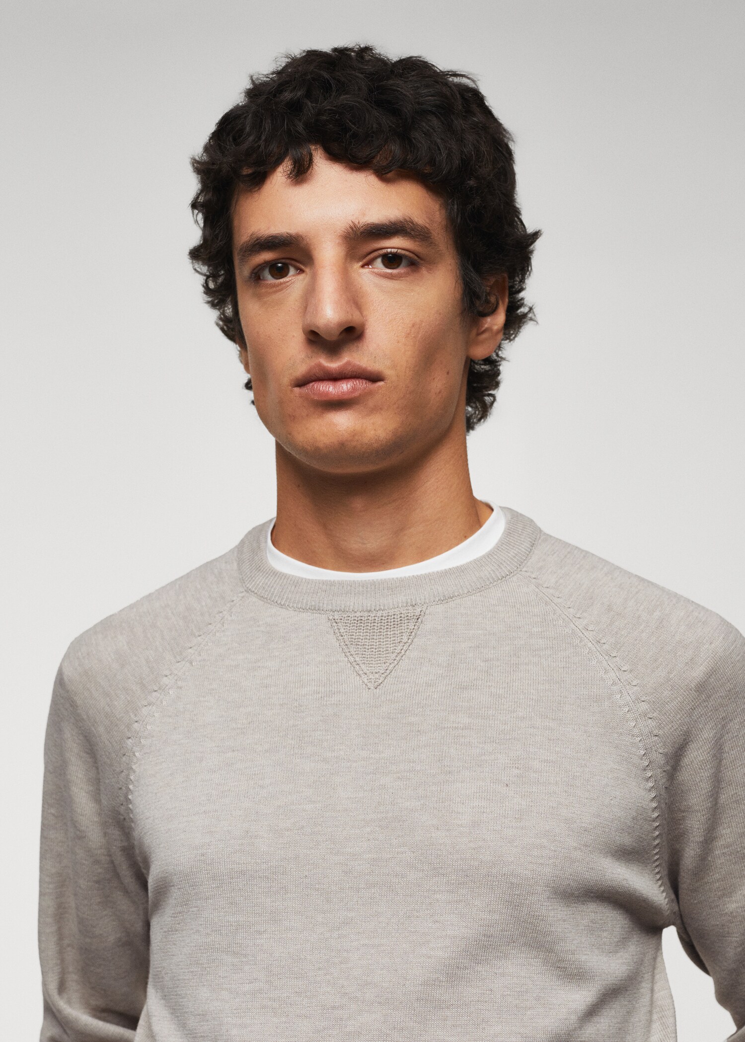 Fine-knit cotton sweater - Details of the article 1