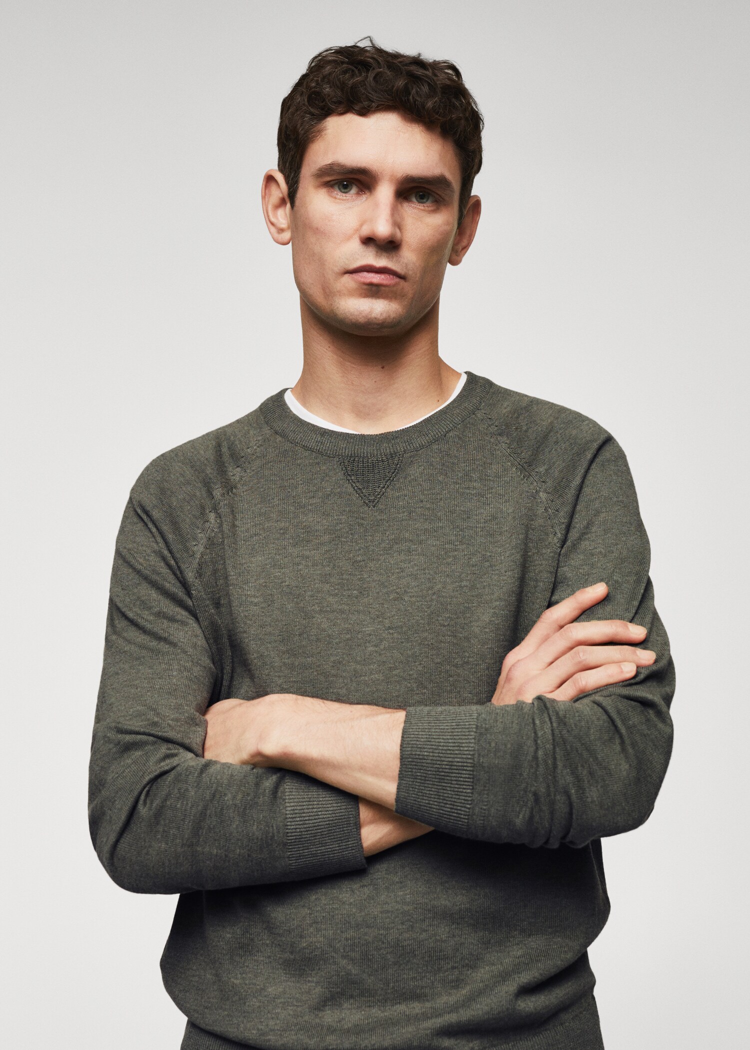 Fine-knit cotton sweater - Details of the article 1