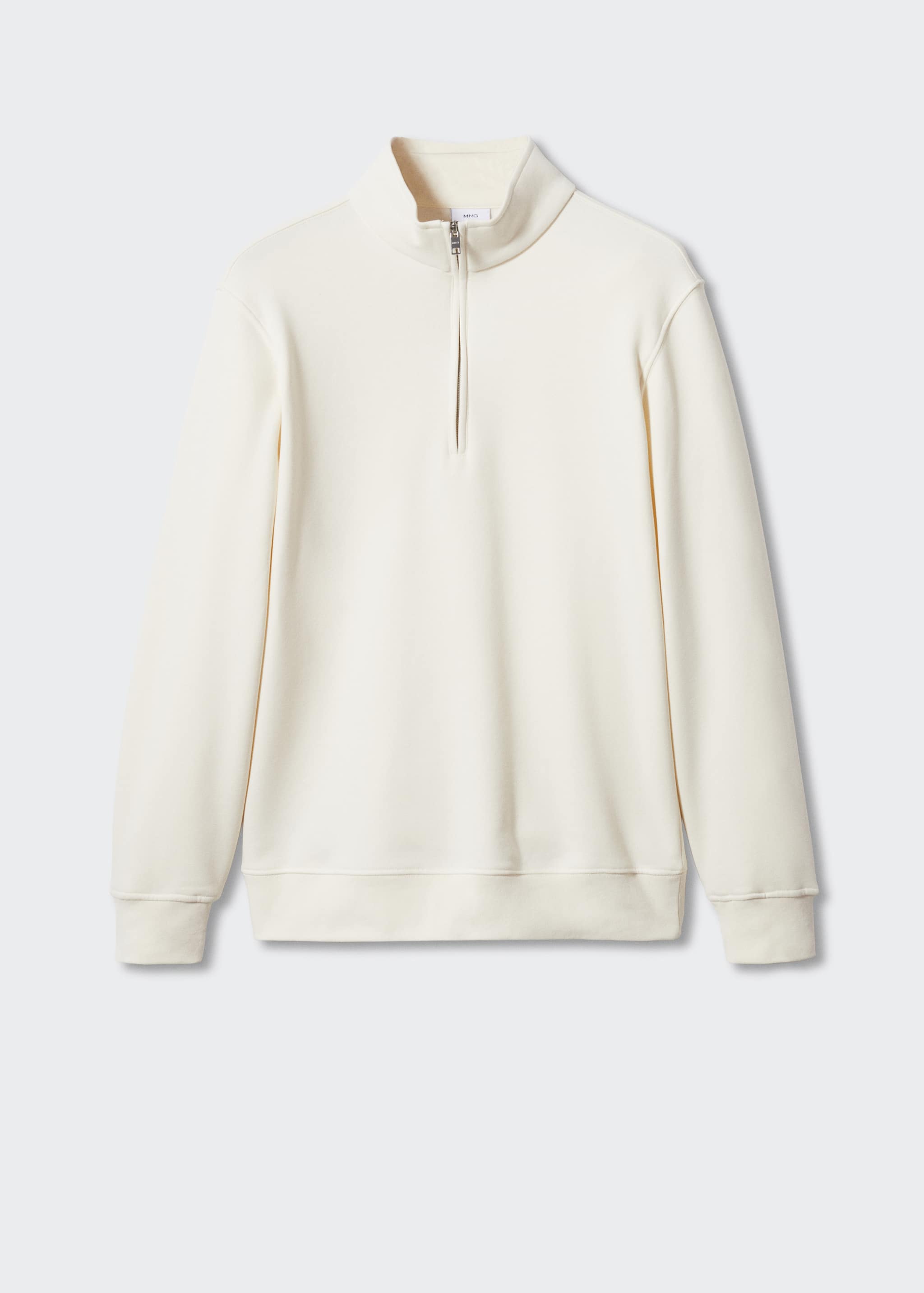 Baumwoll-Sweatshirt mit Zip-Kragen - Artikel ohne Model