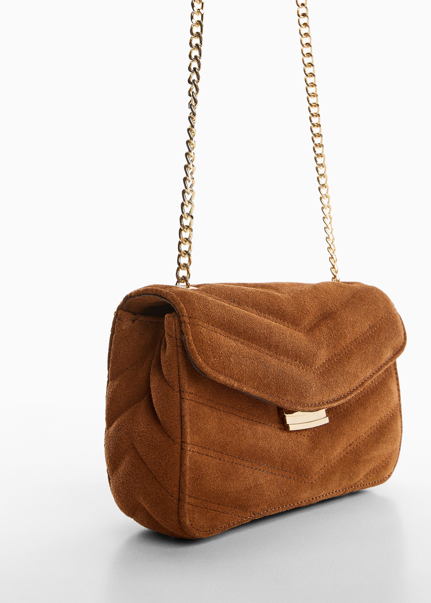 Quilted leather bag - Medium plane