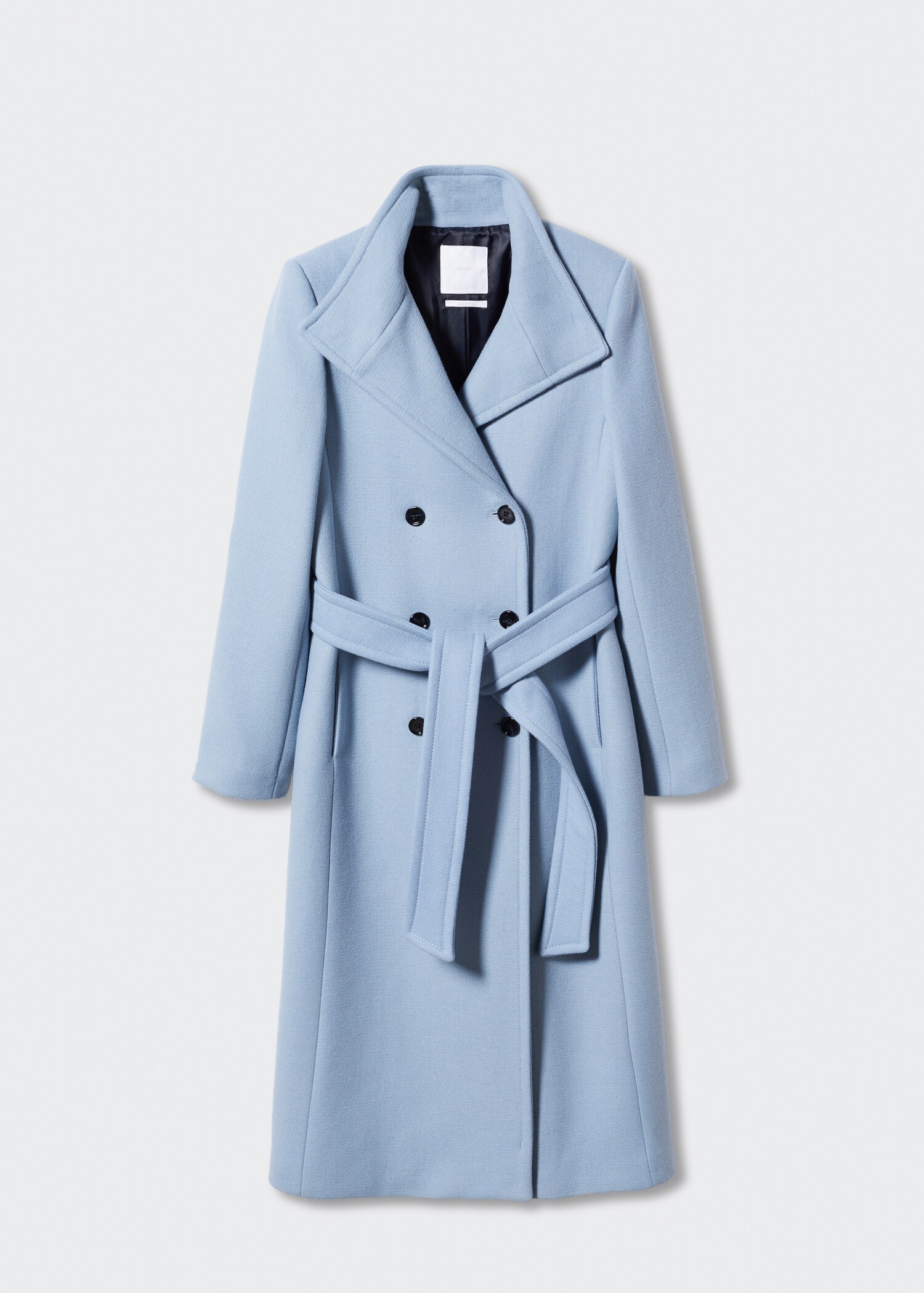 Woollen coat with belt - Article without model