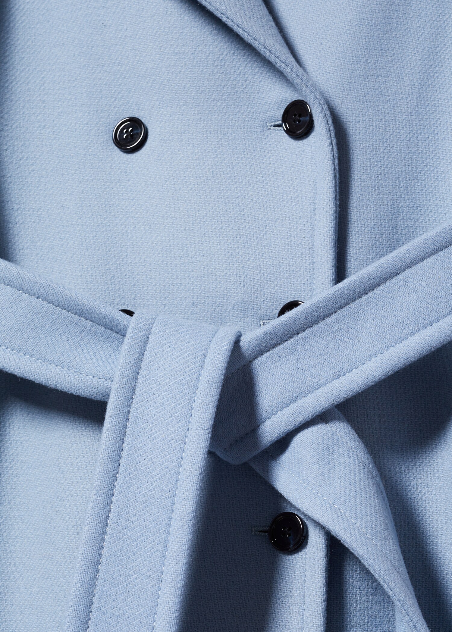 Woollen coat with belt - Details of the article 8