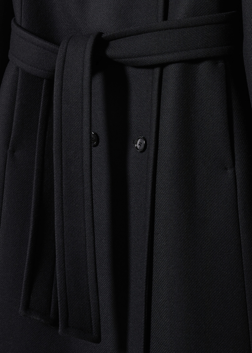 Woolen coat with belt - Women | MANGO OUTLET USA