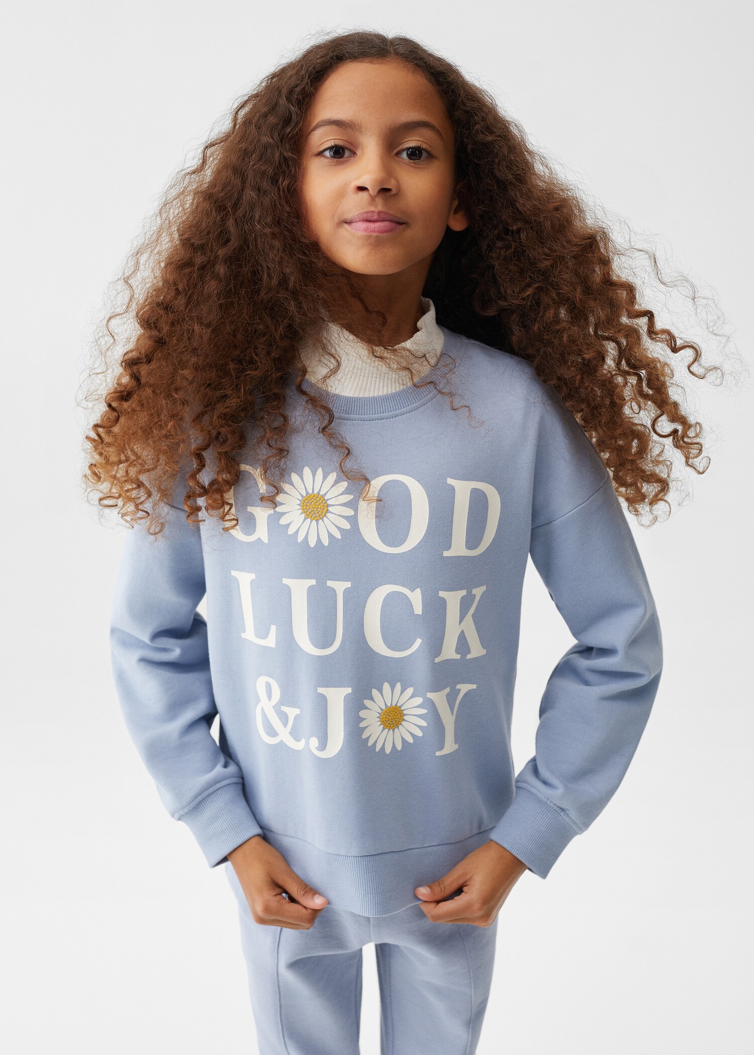 Sweat-shirt coton imprimé - Plan moyen