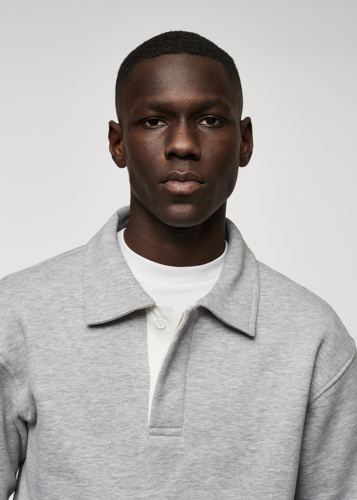 Long sleeves cotton polo - Details of the article 1