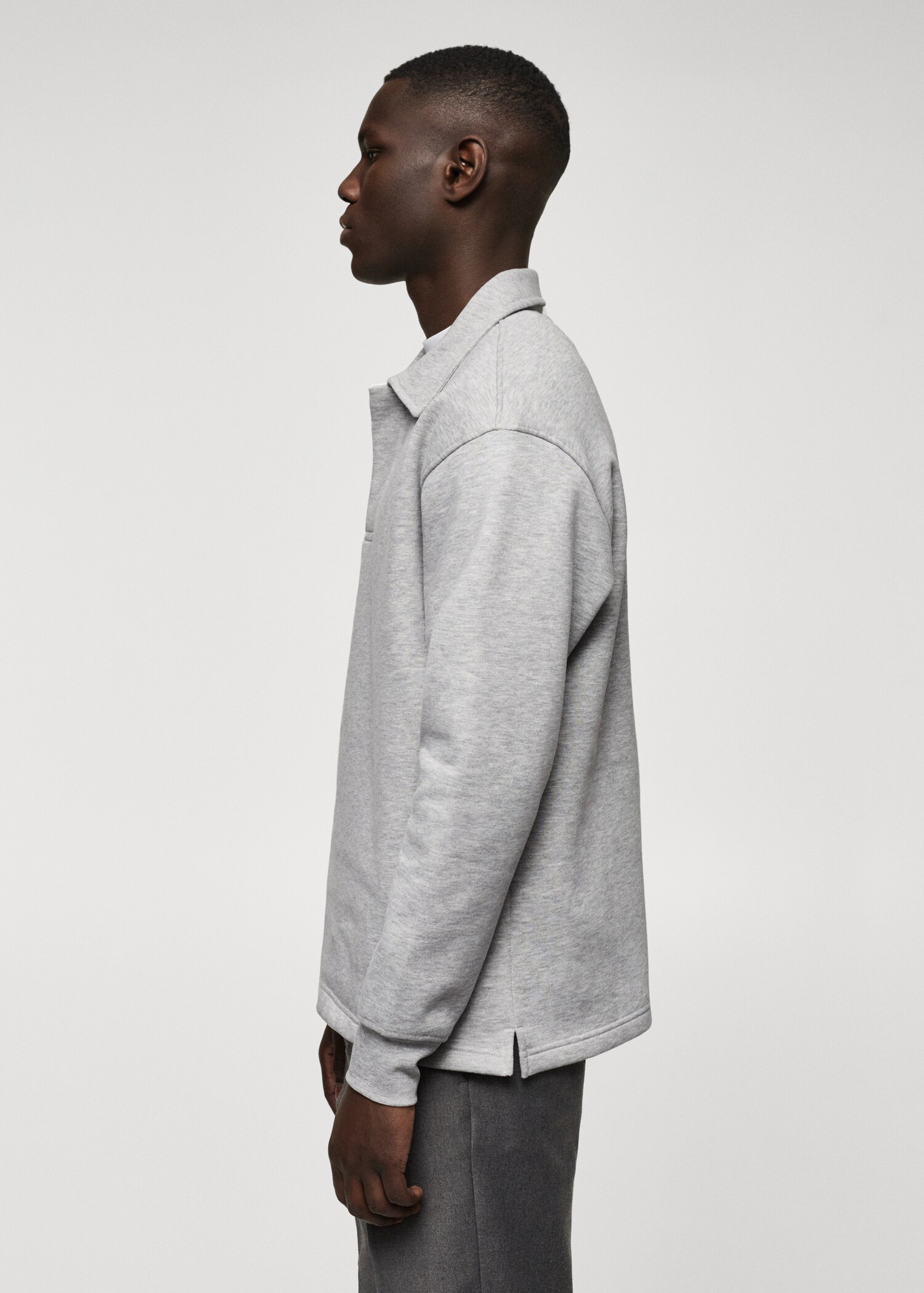 Long sleeves cotton polo - Details of the article 6