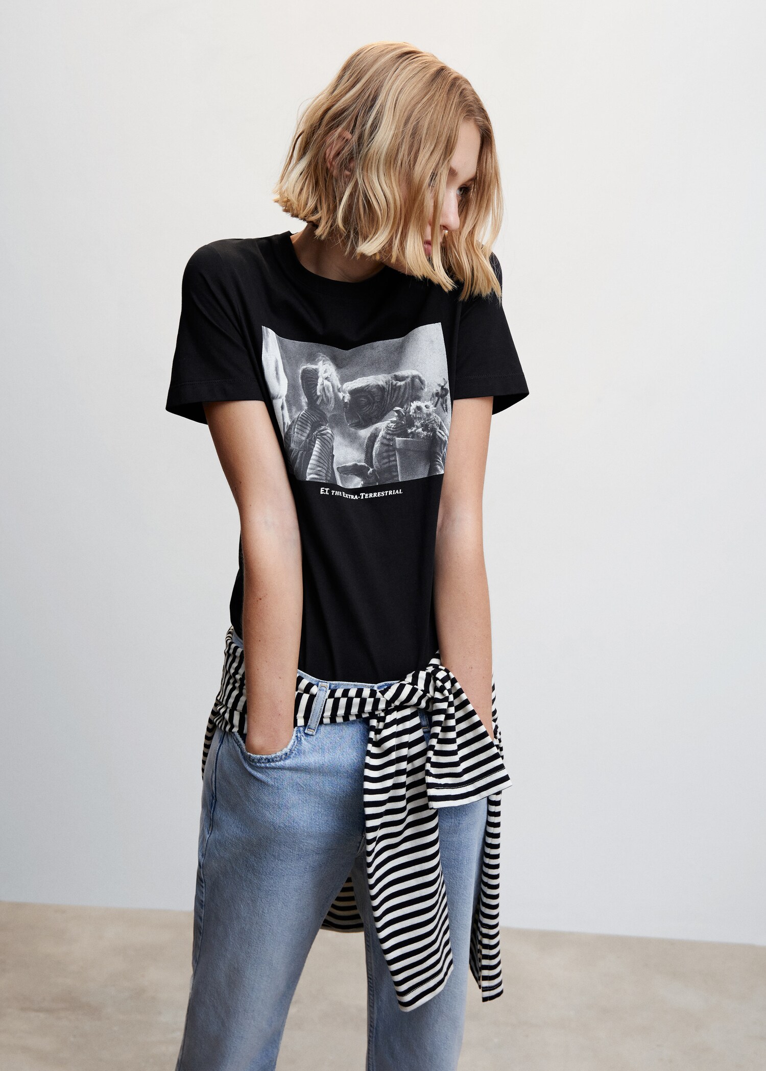 E.T. short sleeve T-shirt - Medium plane