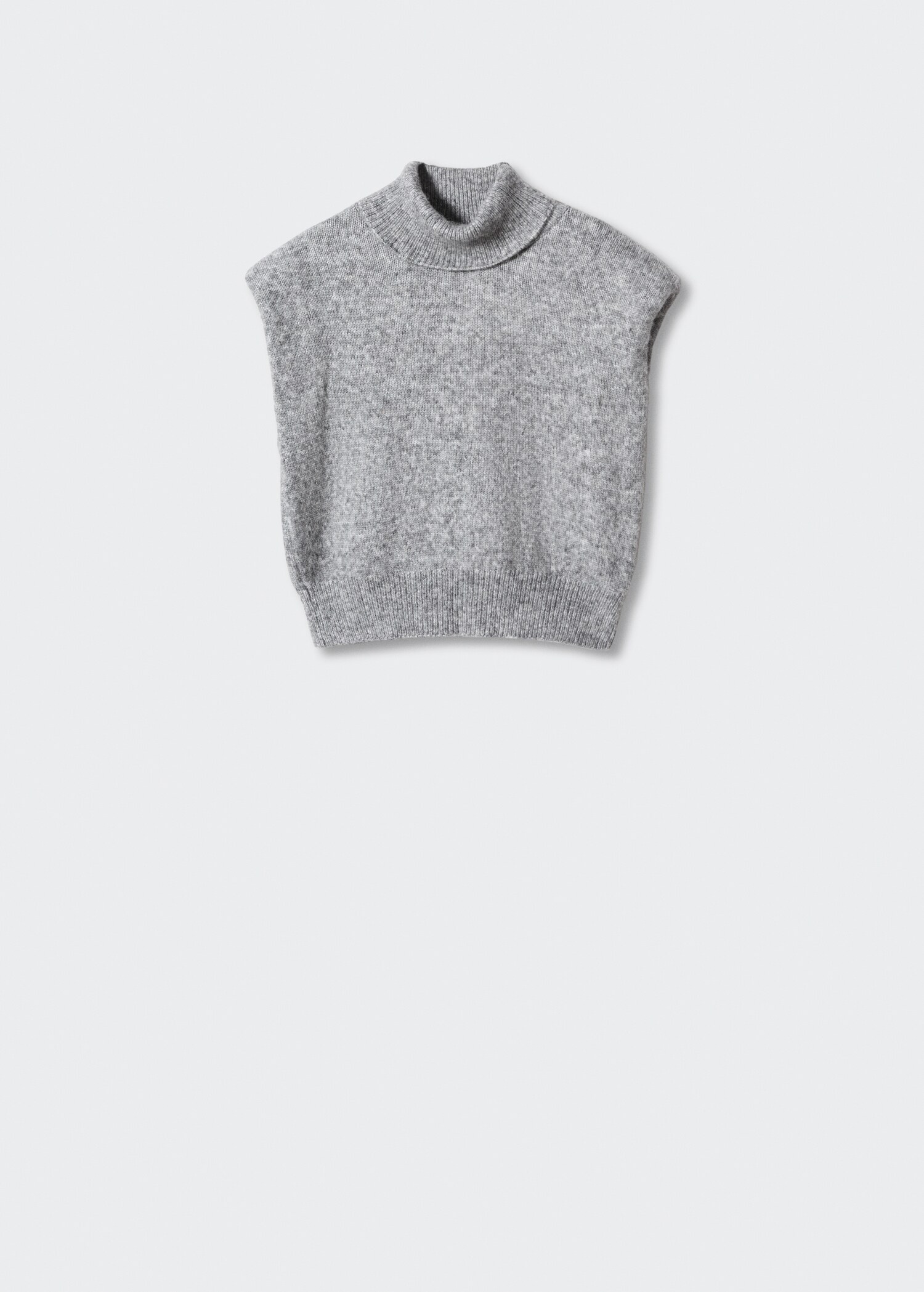 Knitted gilet with shoulder pads - Article without model