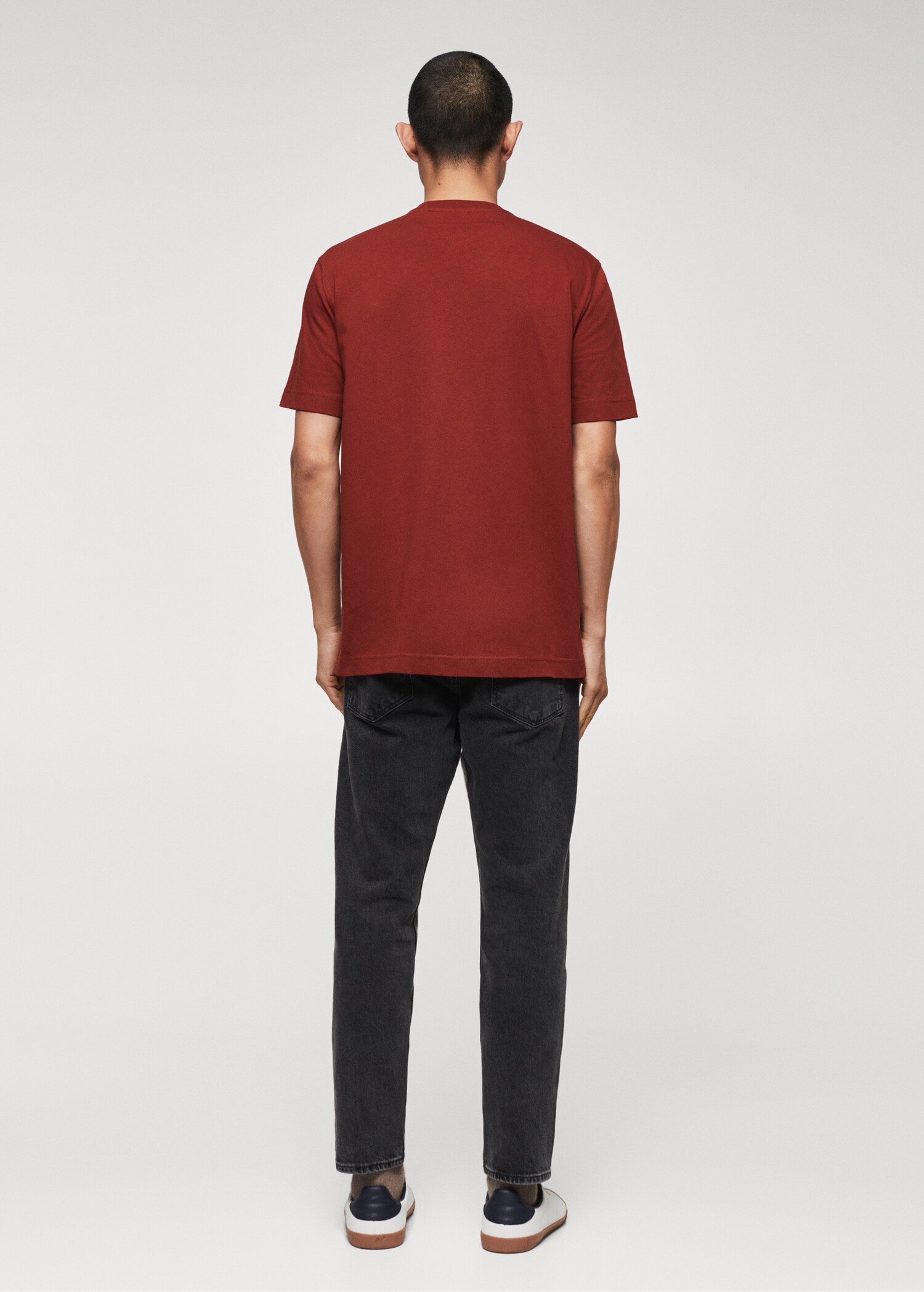 Cotton varsity t-shirt - Reverse of the article