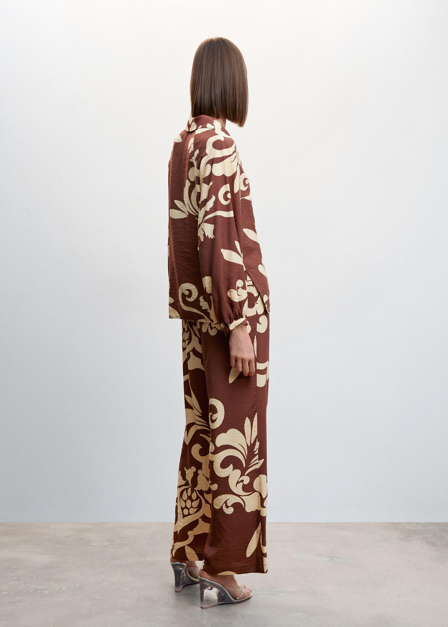 Bow printed blouse - Reverse of the article