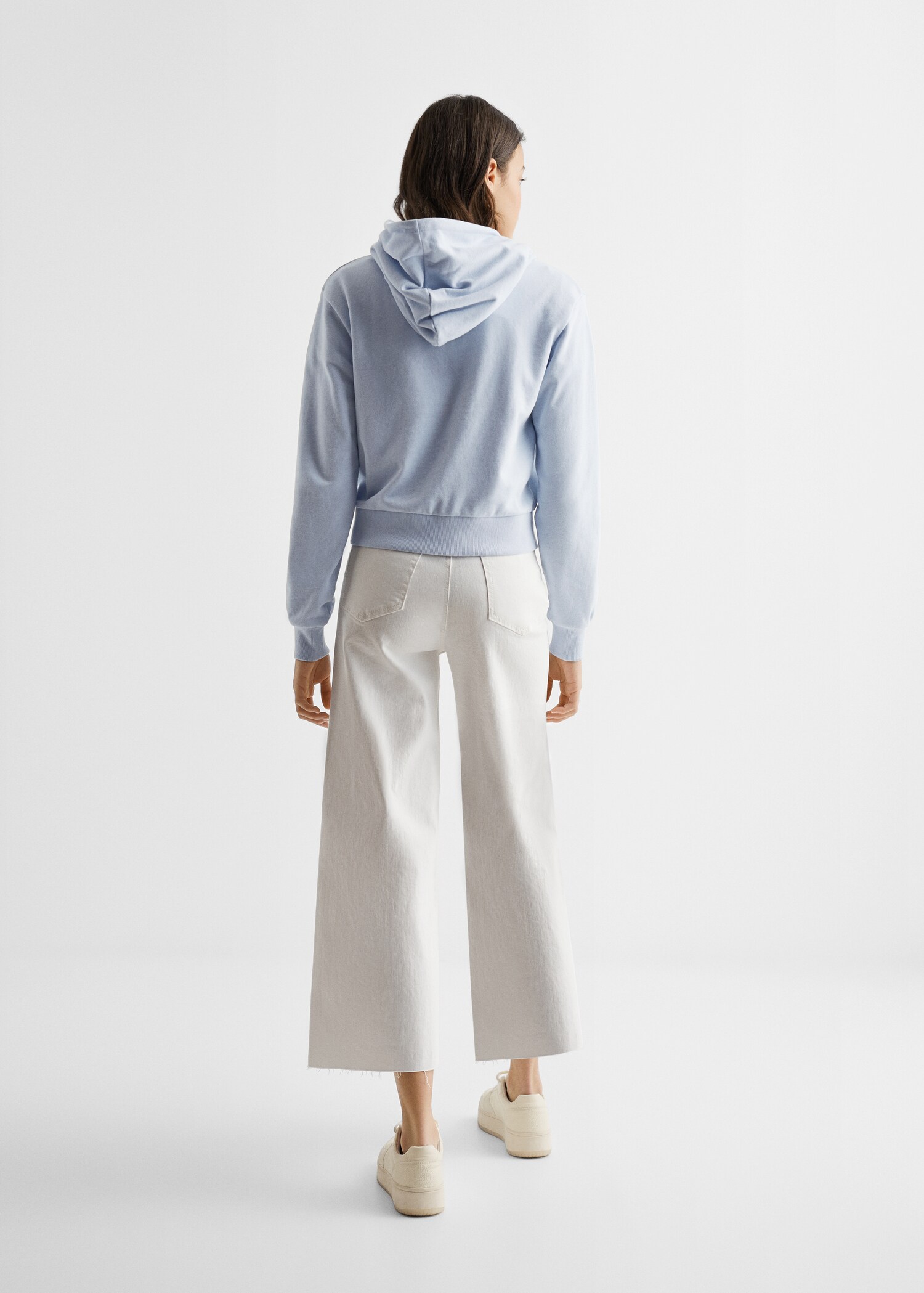 Zipped hoodie - Reverse of the article