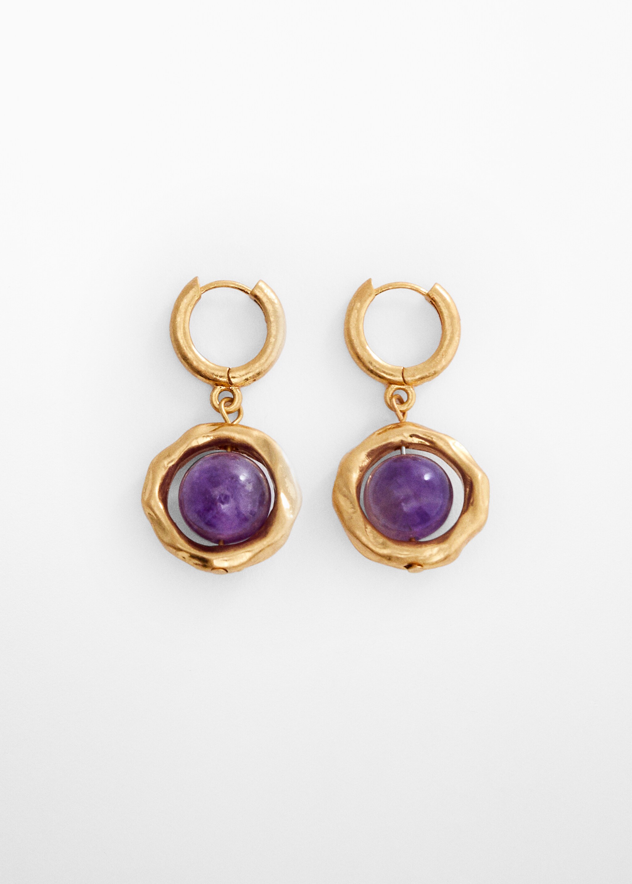 Semi-precious stones earrings - Article without model