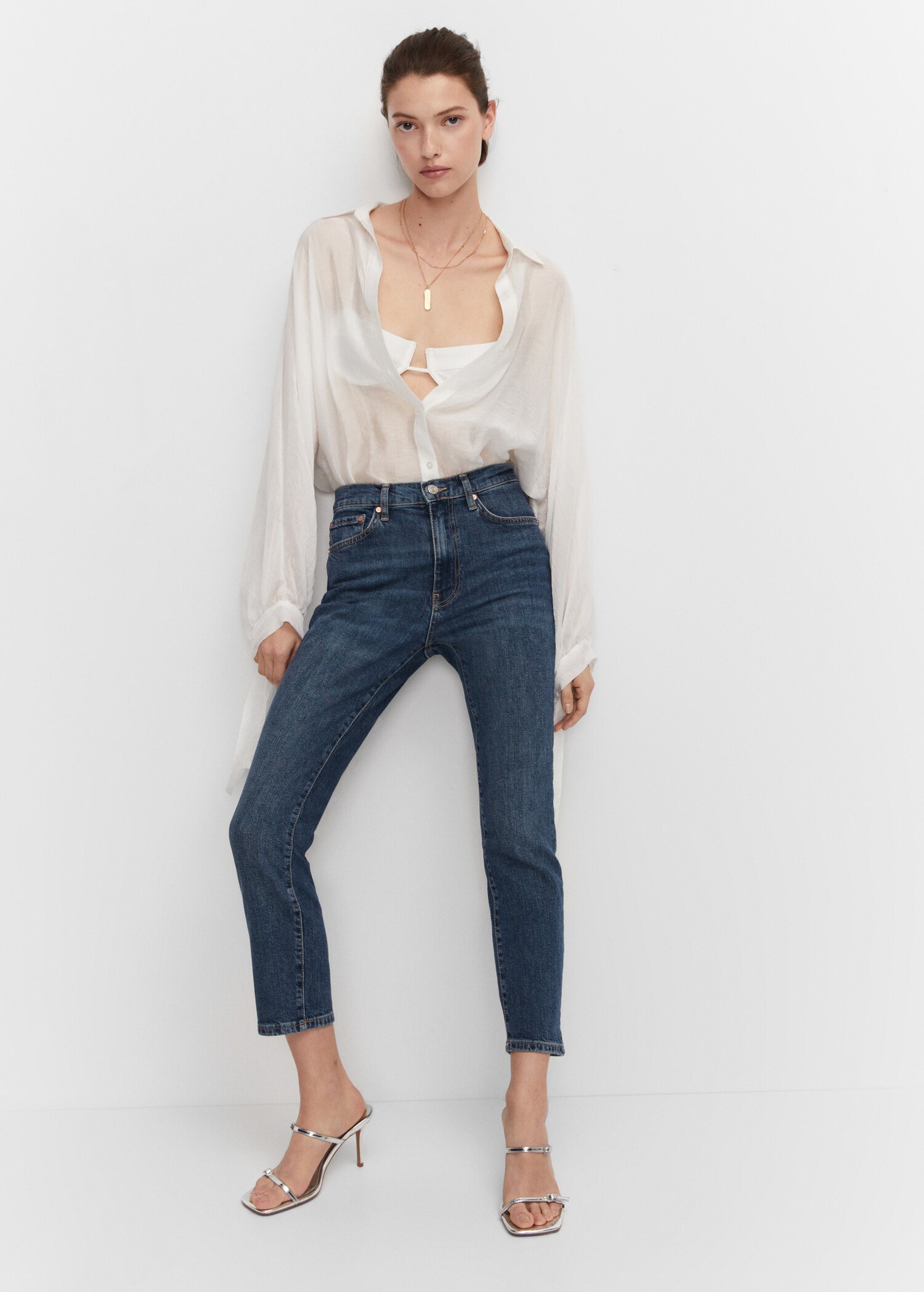 Slim cropped jeans - Details of the article 2