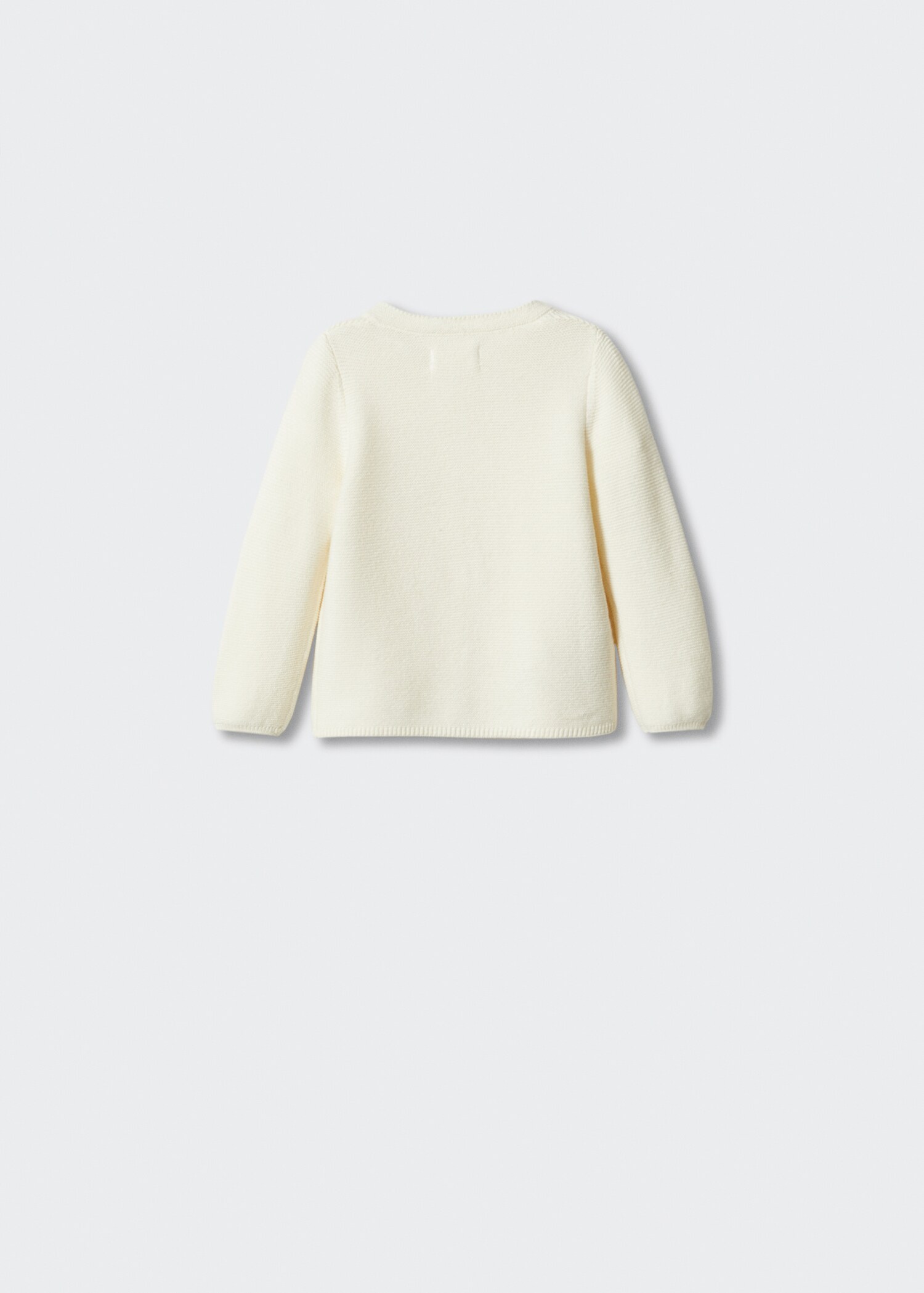 Strickjacke mit Knöpfen - Rückseite des Artikels