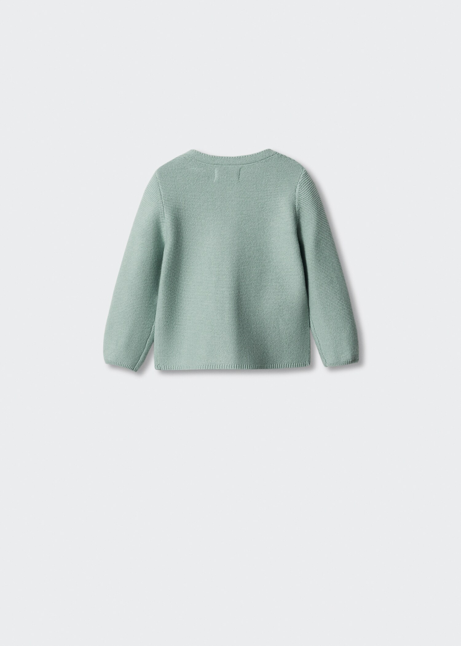 Strickjacke mit Knöpfen - Rückseite des Artikels