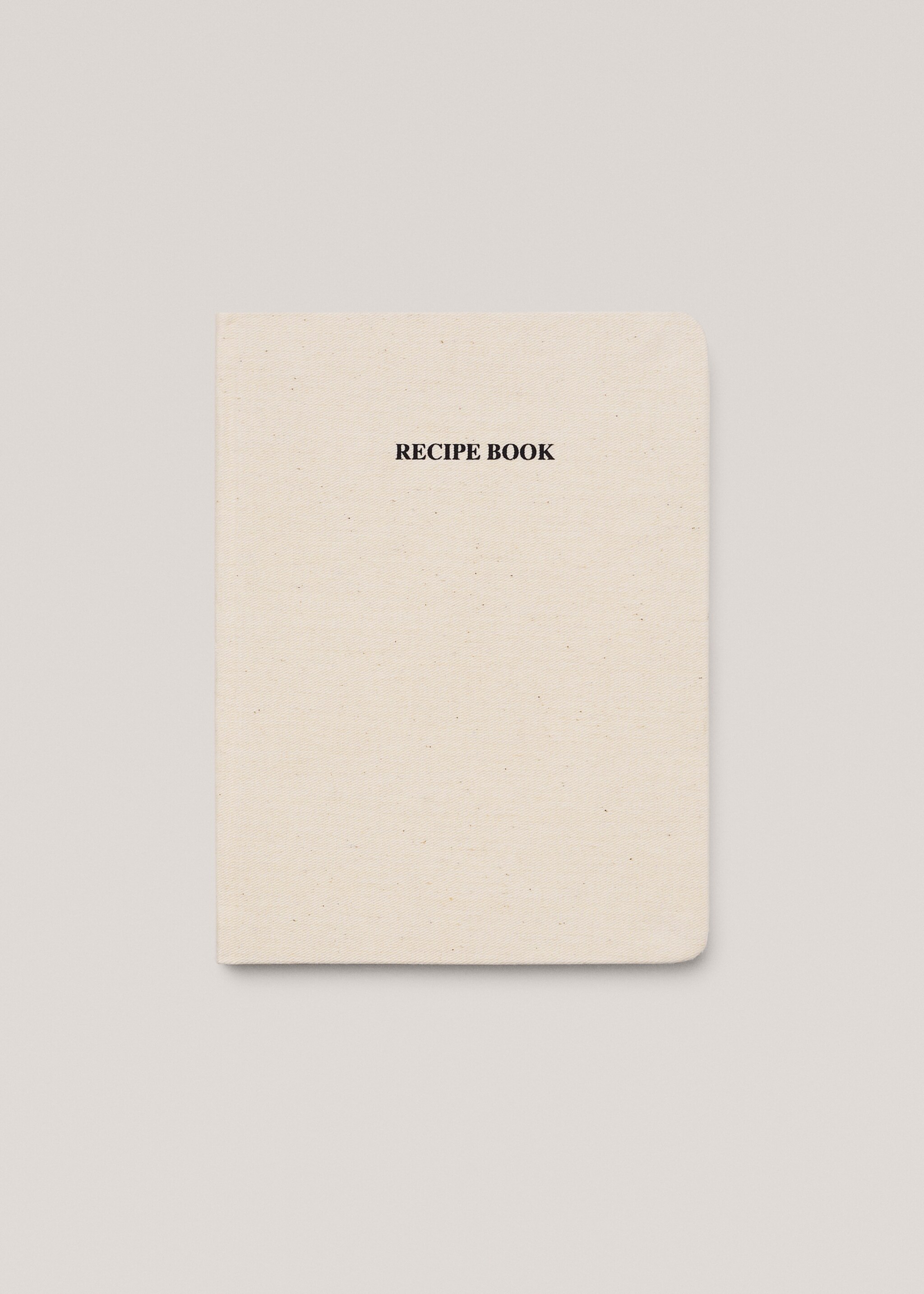 Textile cover recipe notebook - Article without model