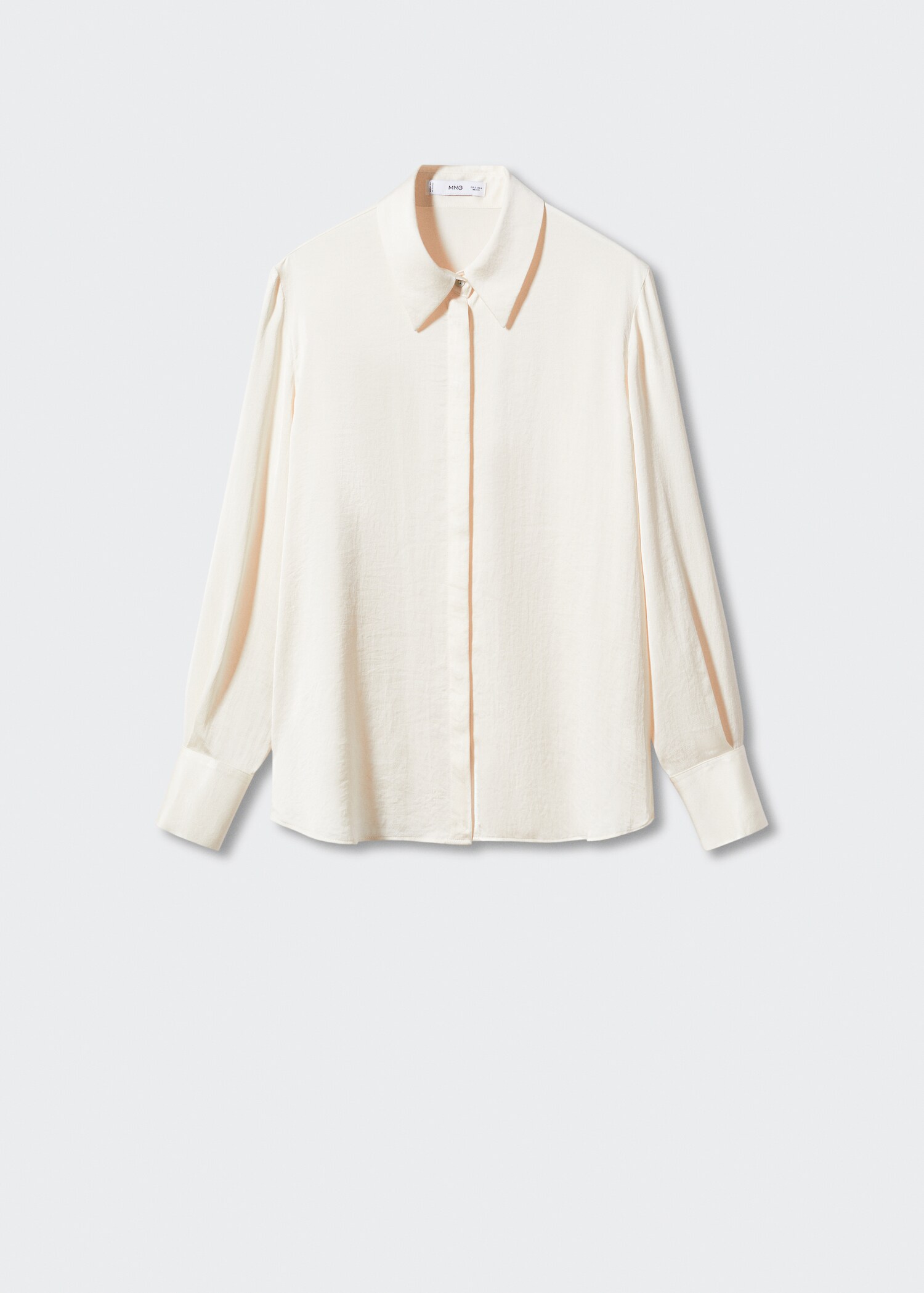 Camicia fluida satinata - Articolo senza modello